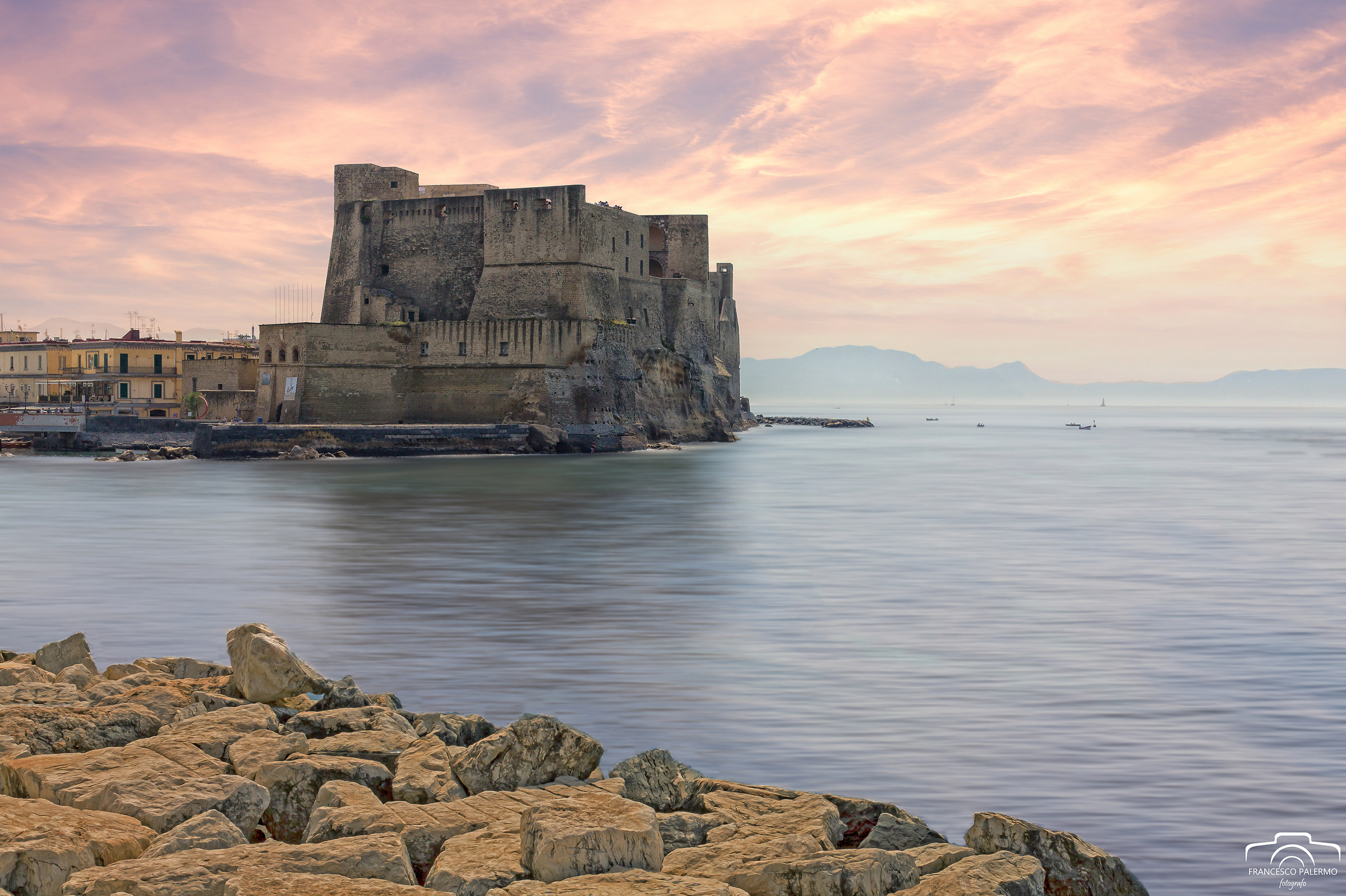 In view of the Castel of the Ovo of Naples
