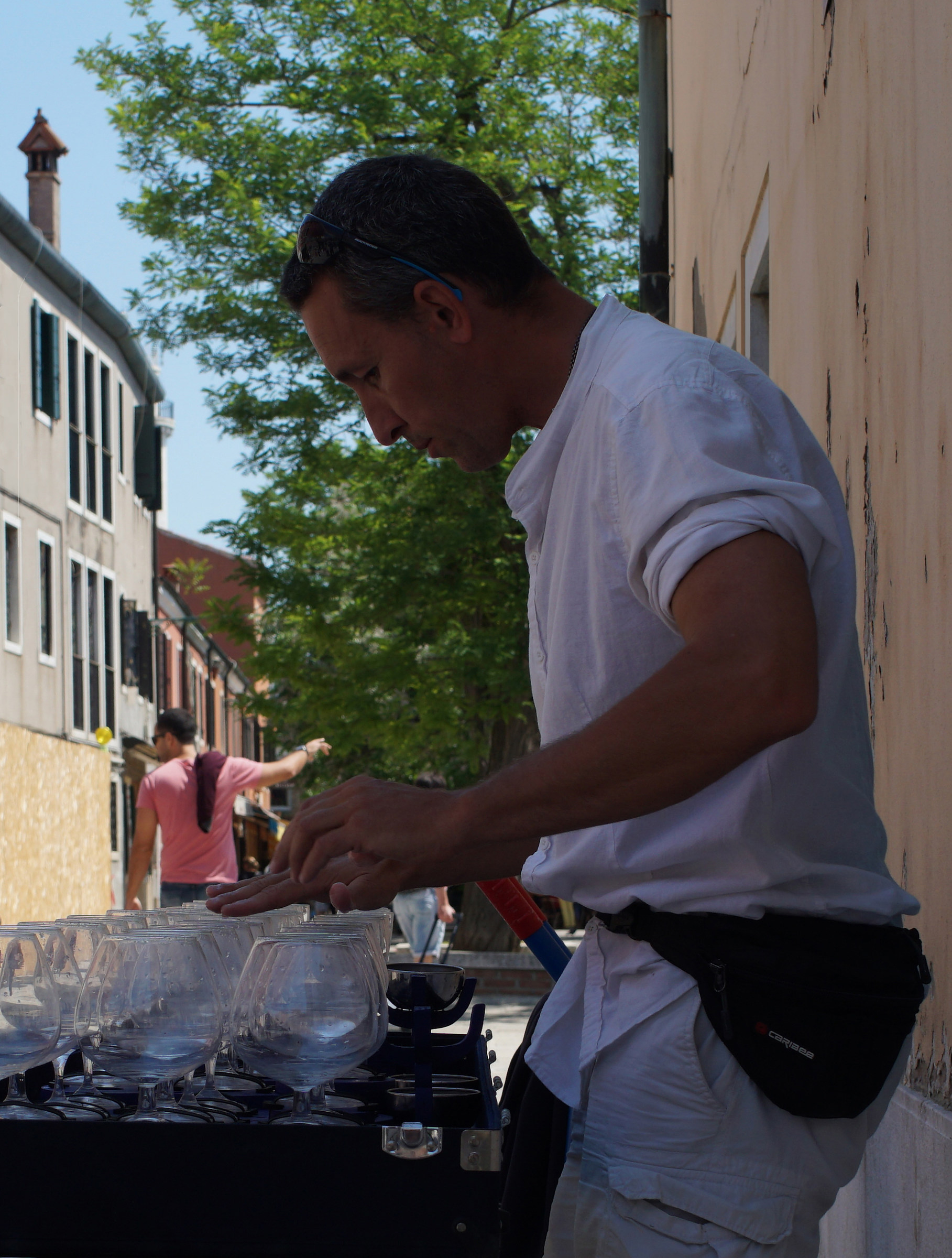 Demineralized Water goblets and music