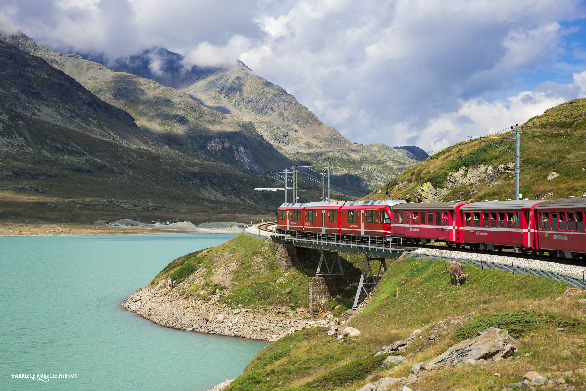 Red Bernina Train
