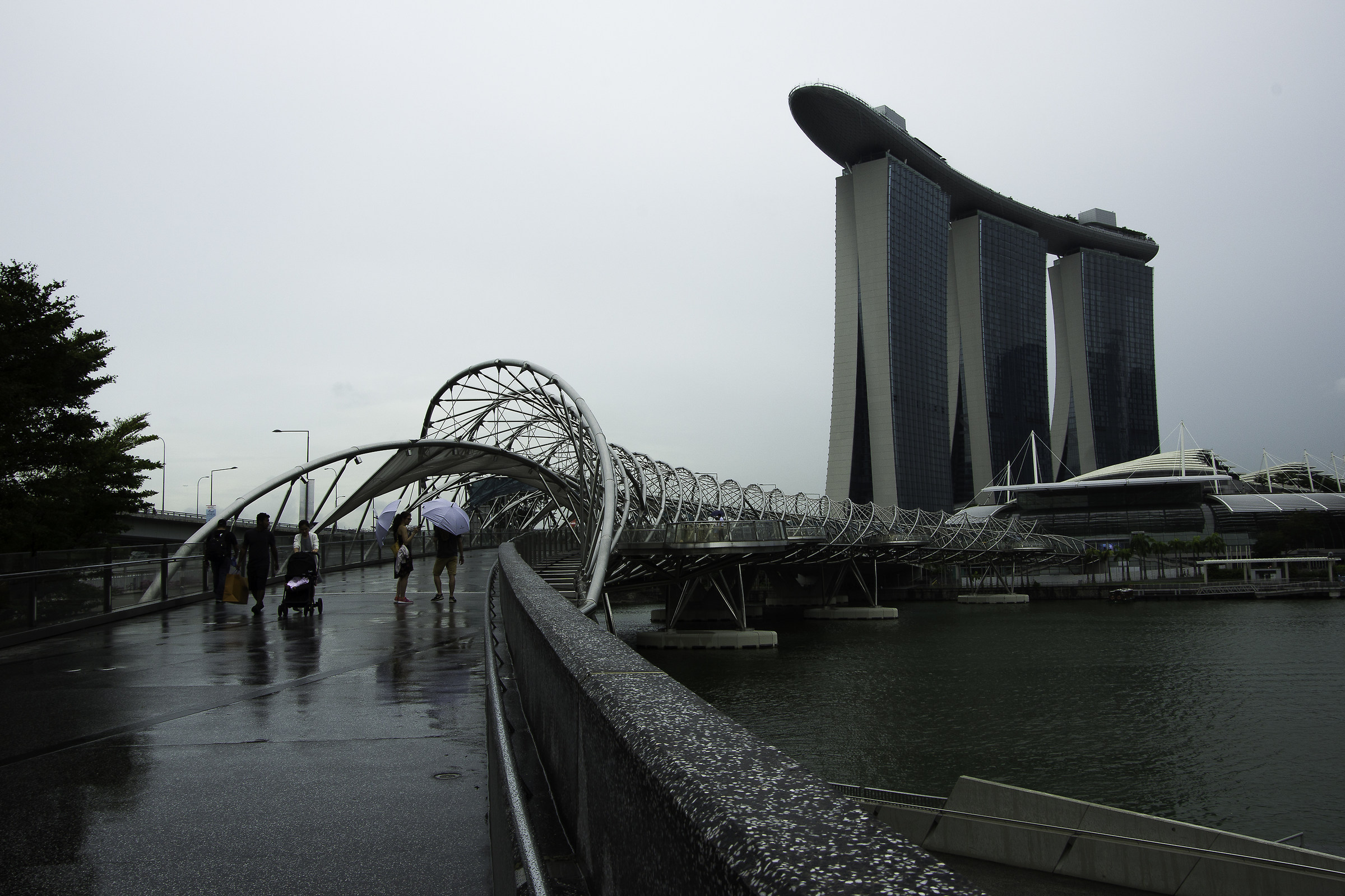 The Helix and the Marina Bay