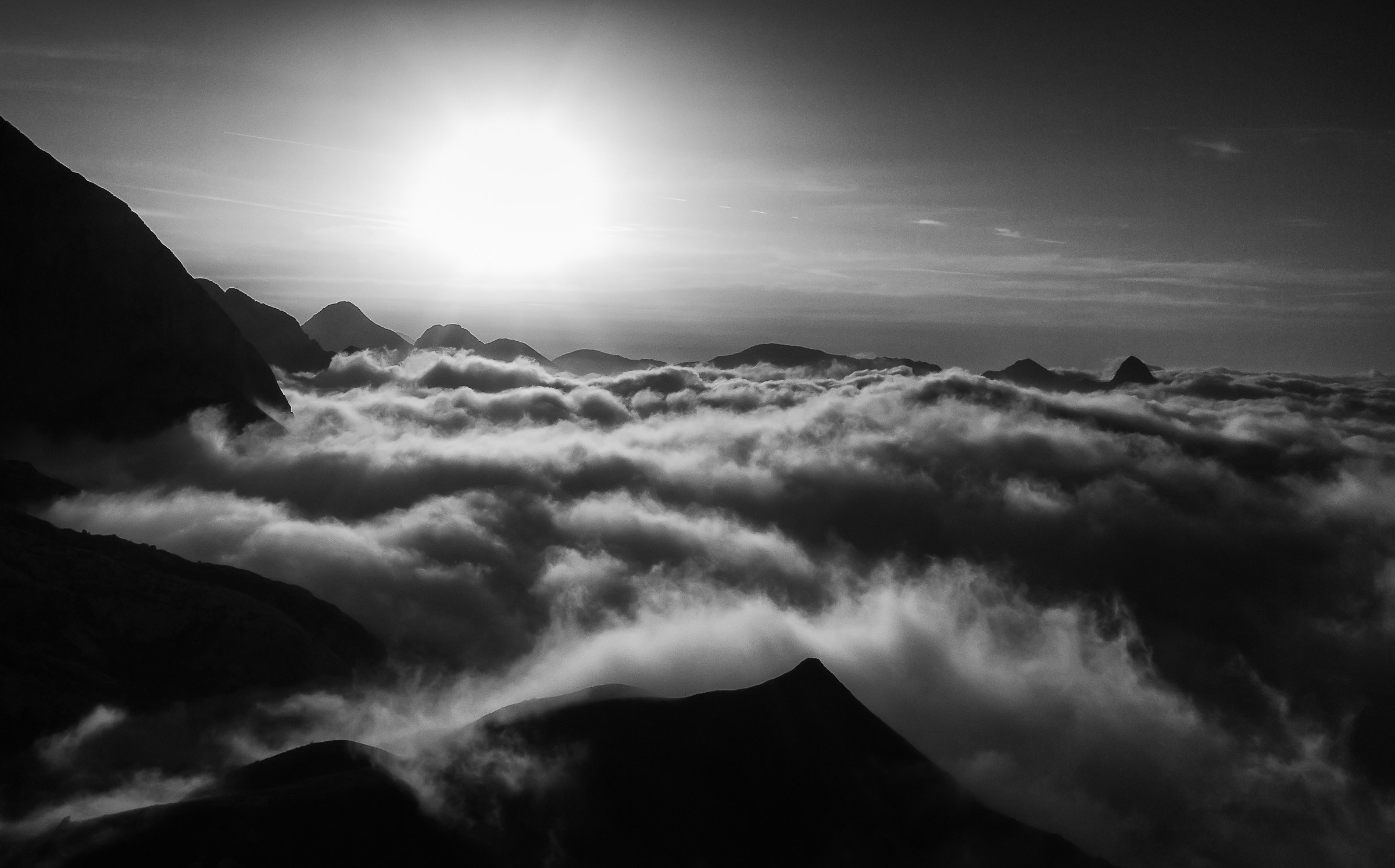 Alpi carniche , alba al rifugio Marinelli