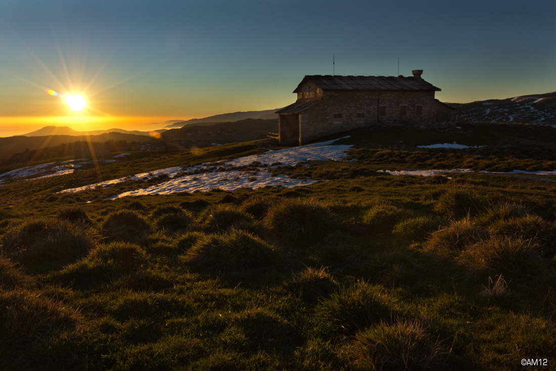 Tramonto sulla baita