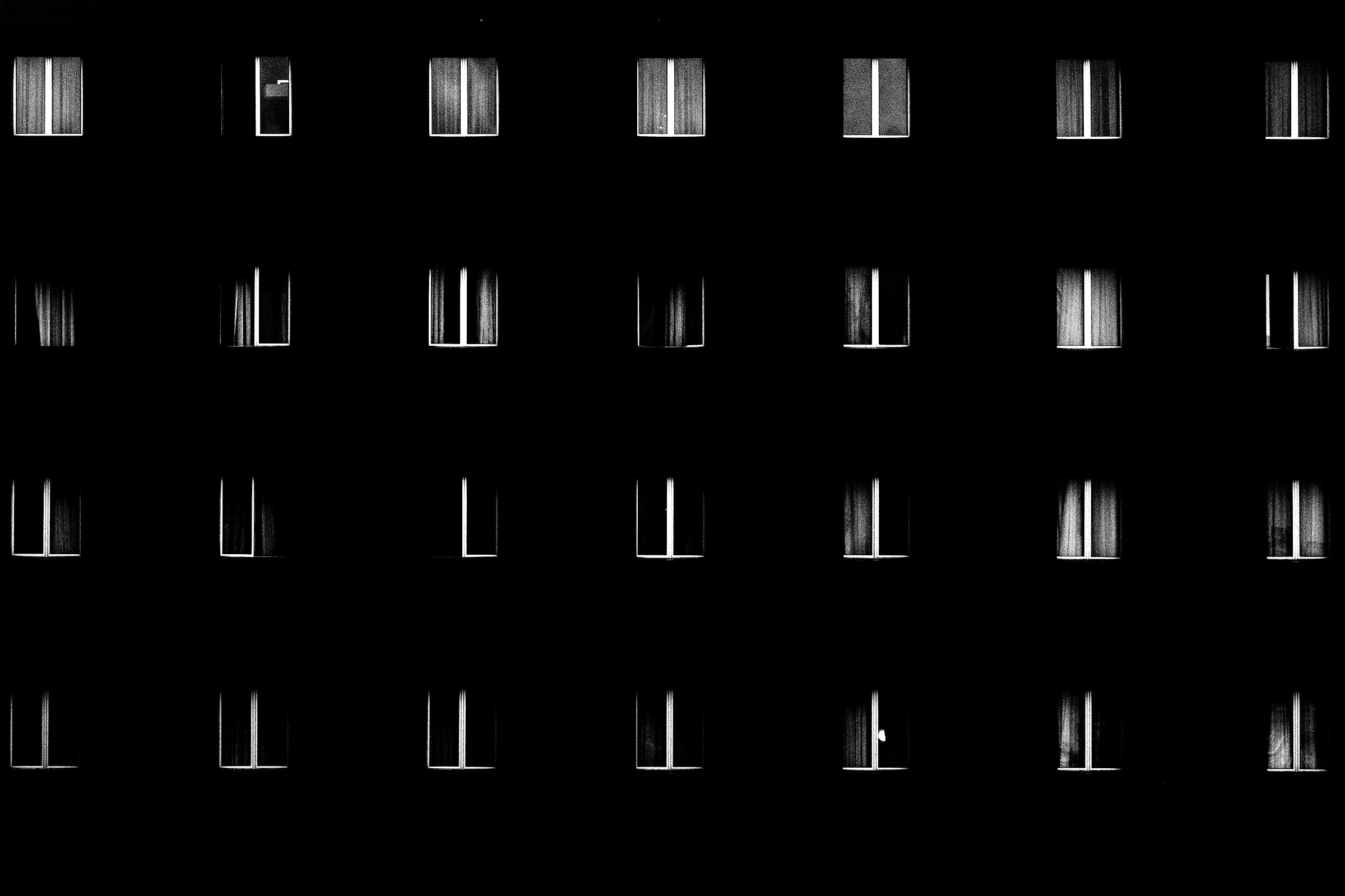 The windows in front...