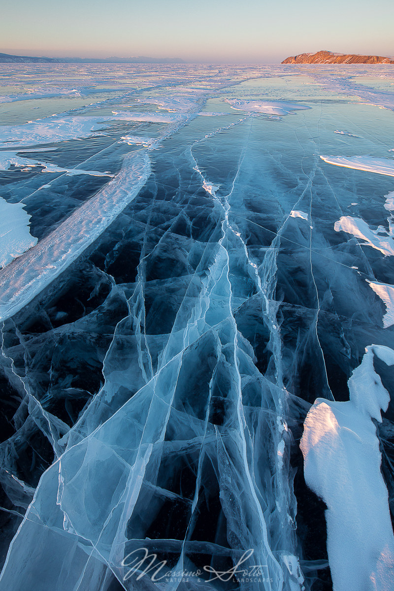 Sunset on Baikal Lake