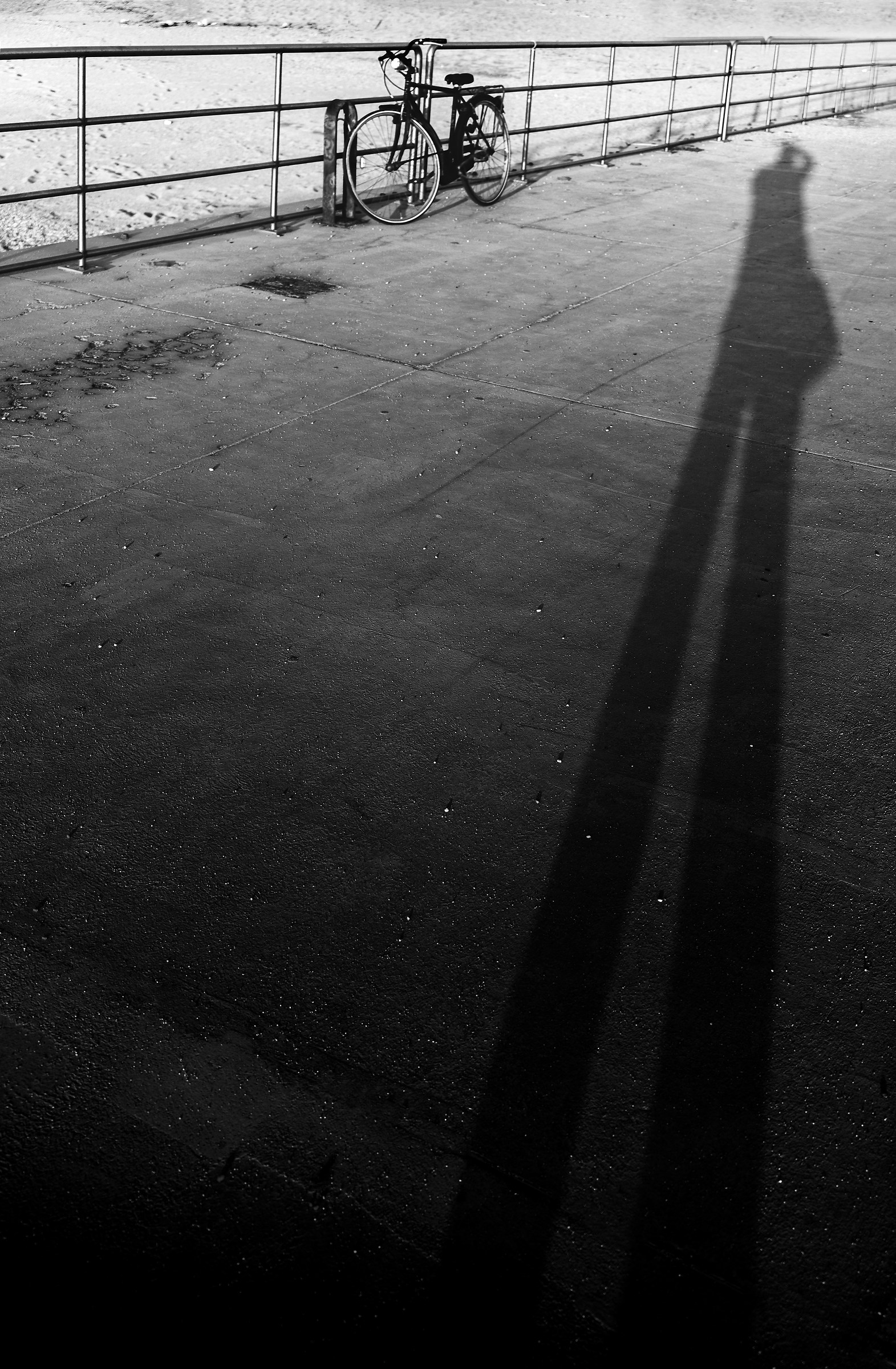 Self-portrait at sunset