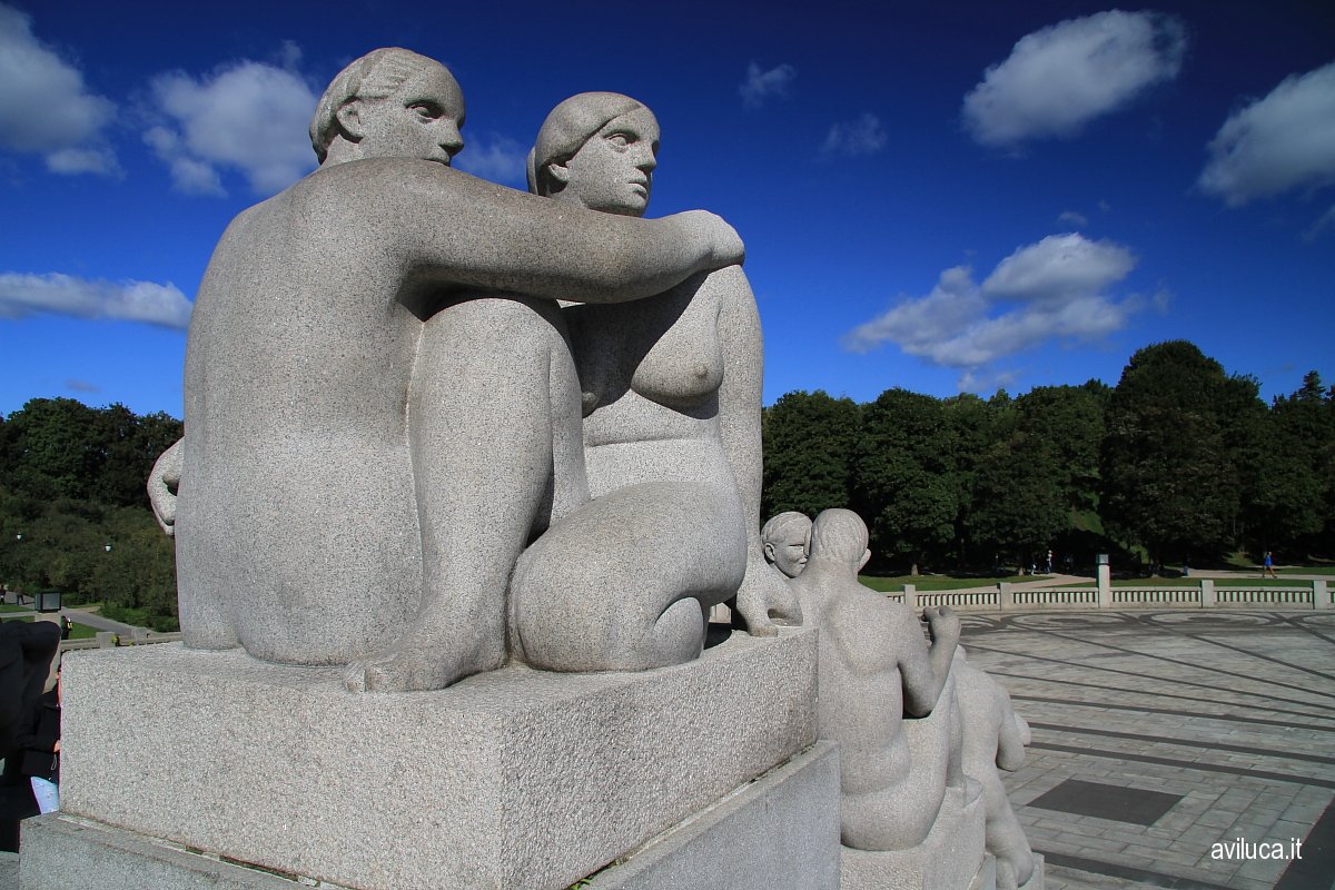 Parco di Vigeland a Oslo...