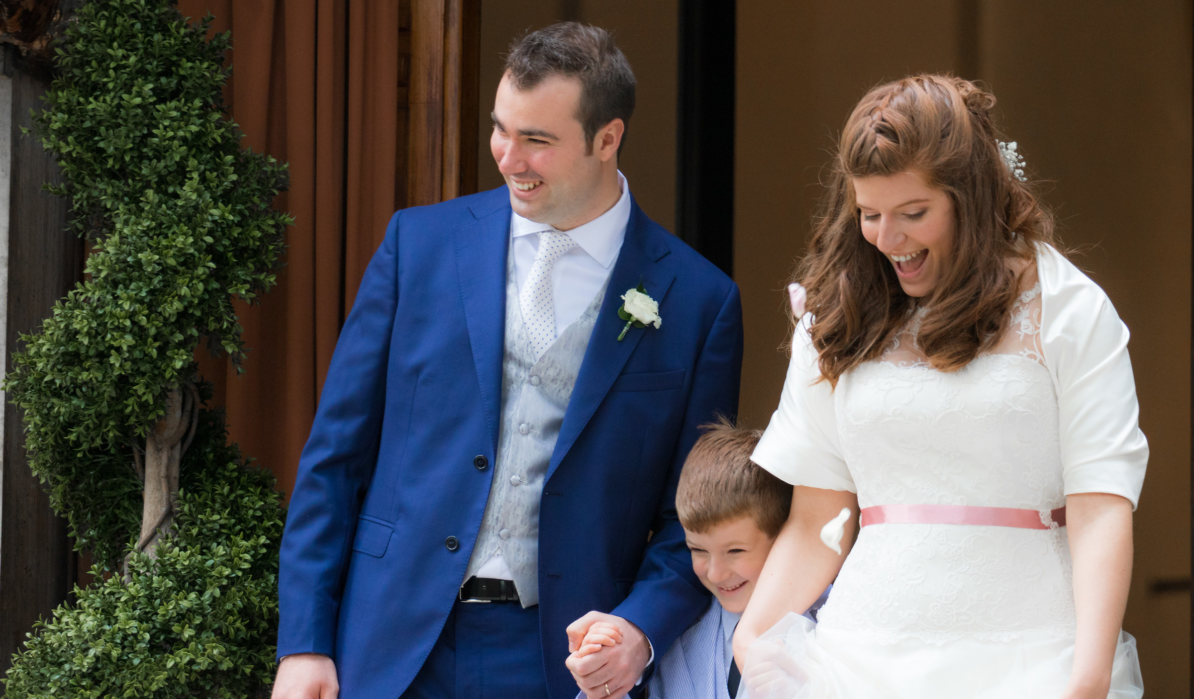 Exit from the church