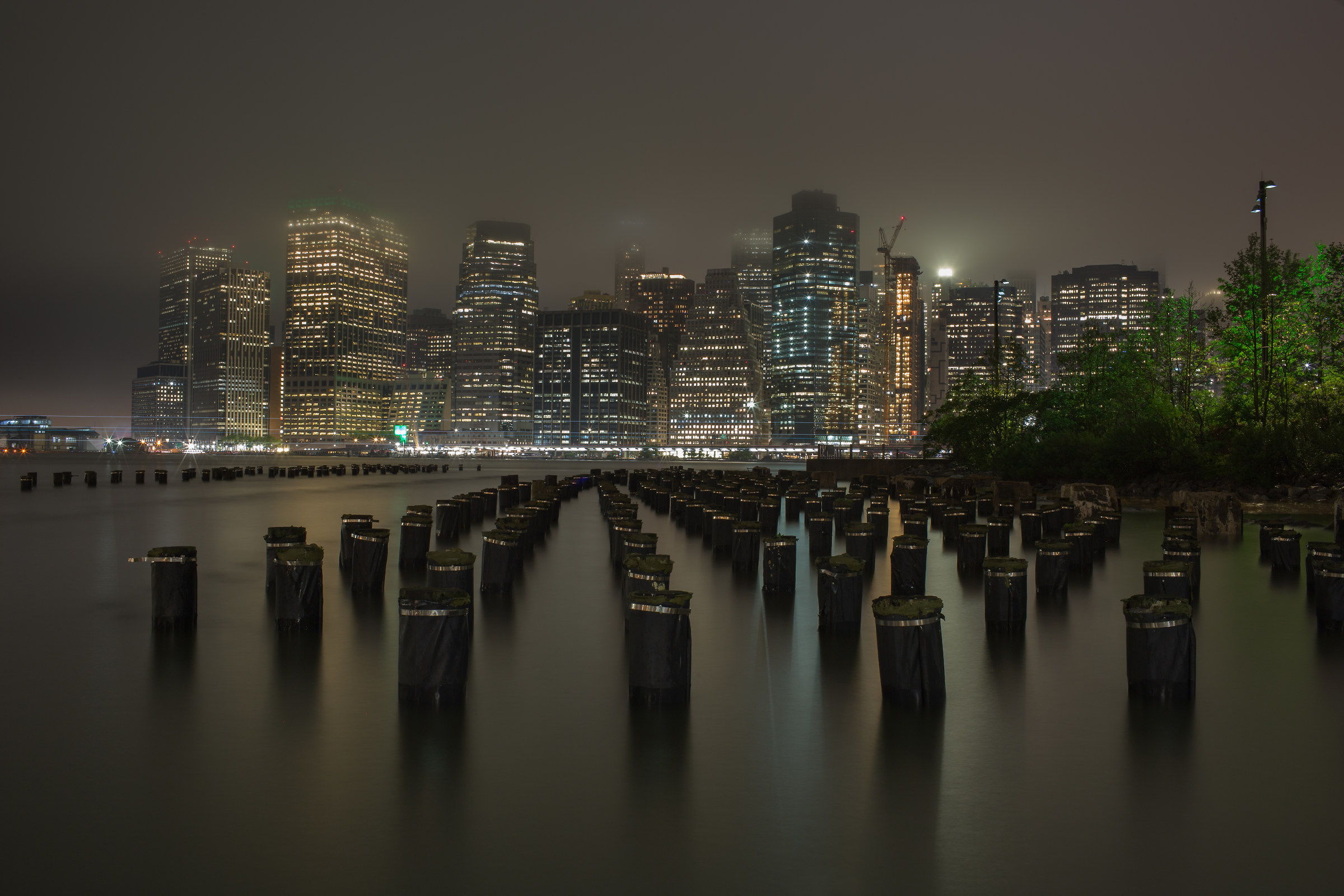 Manhattan vista da Brooklyn Park