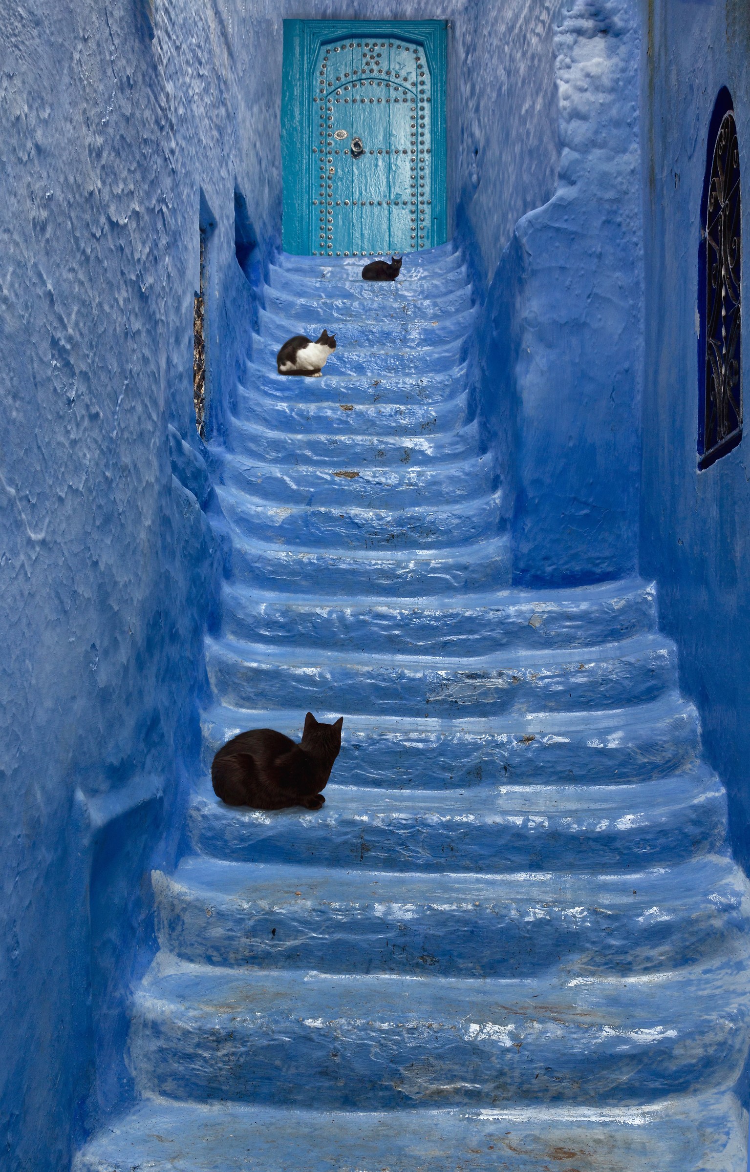... the blue Staircase...