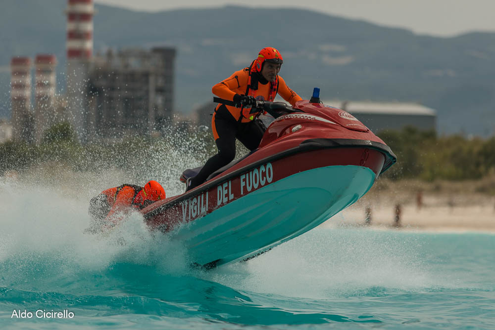 Water rescuer of firefighters