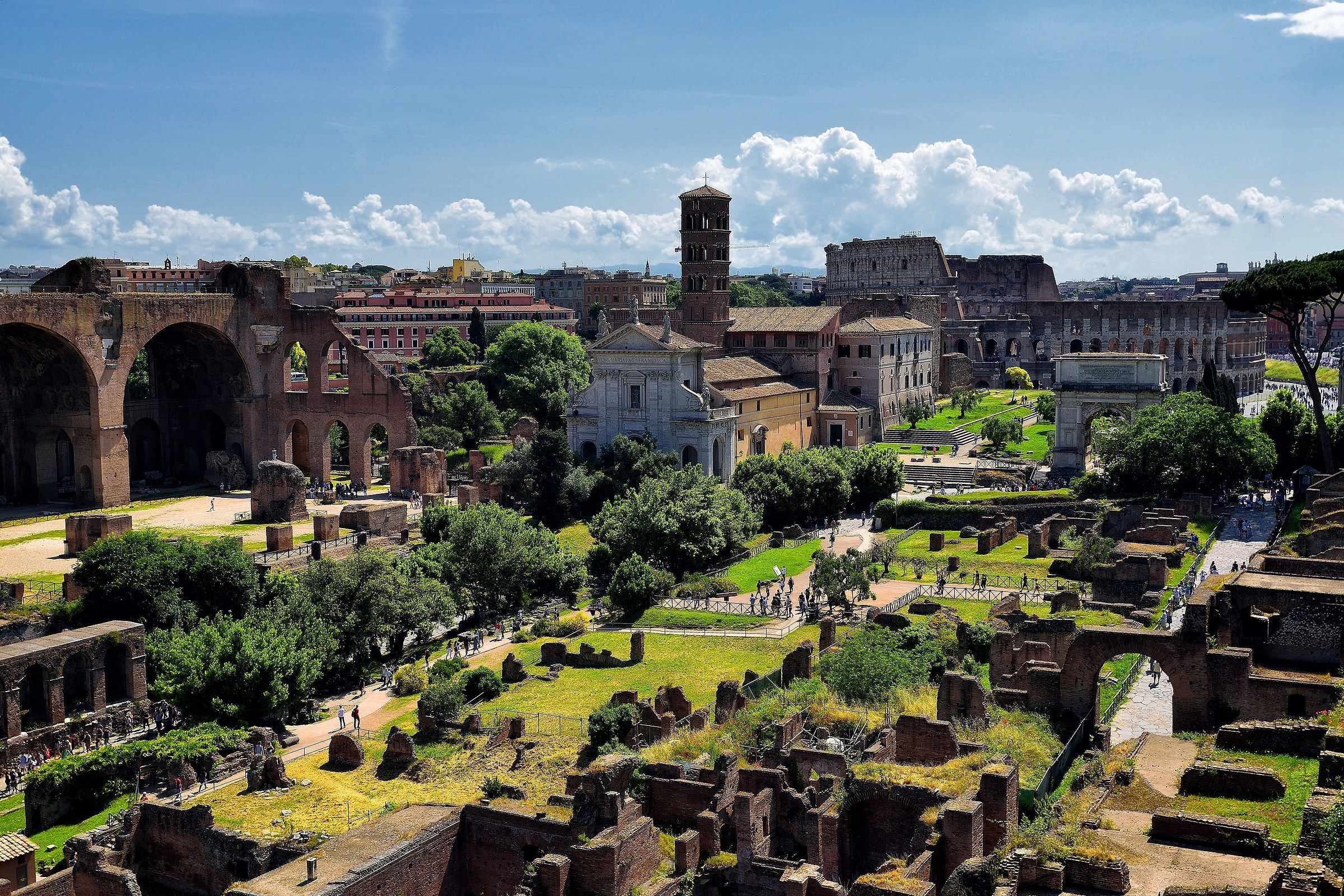 From the palatine a look on the glorious past