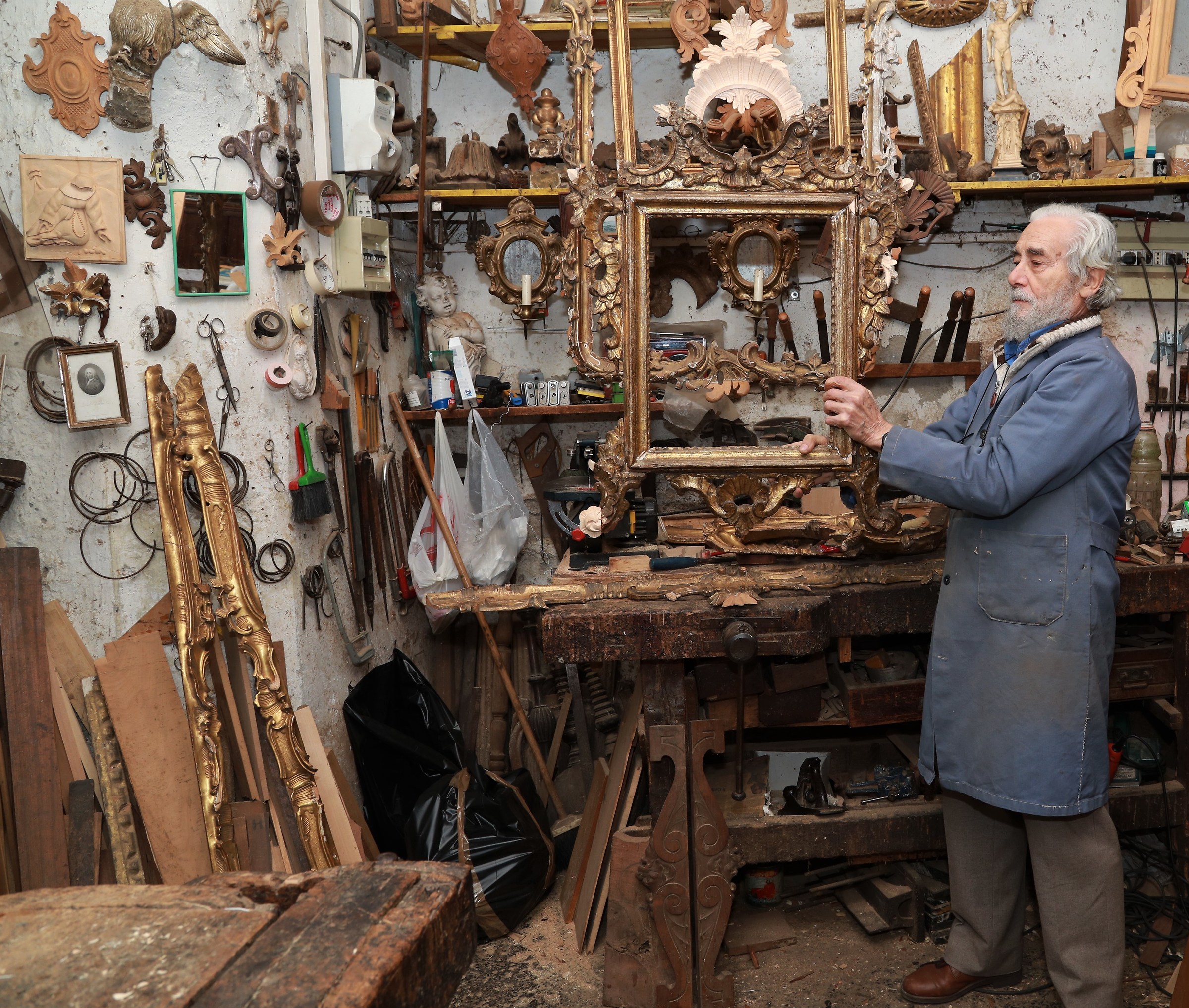 My brother, one of the last craftsmen in Naples