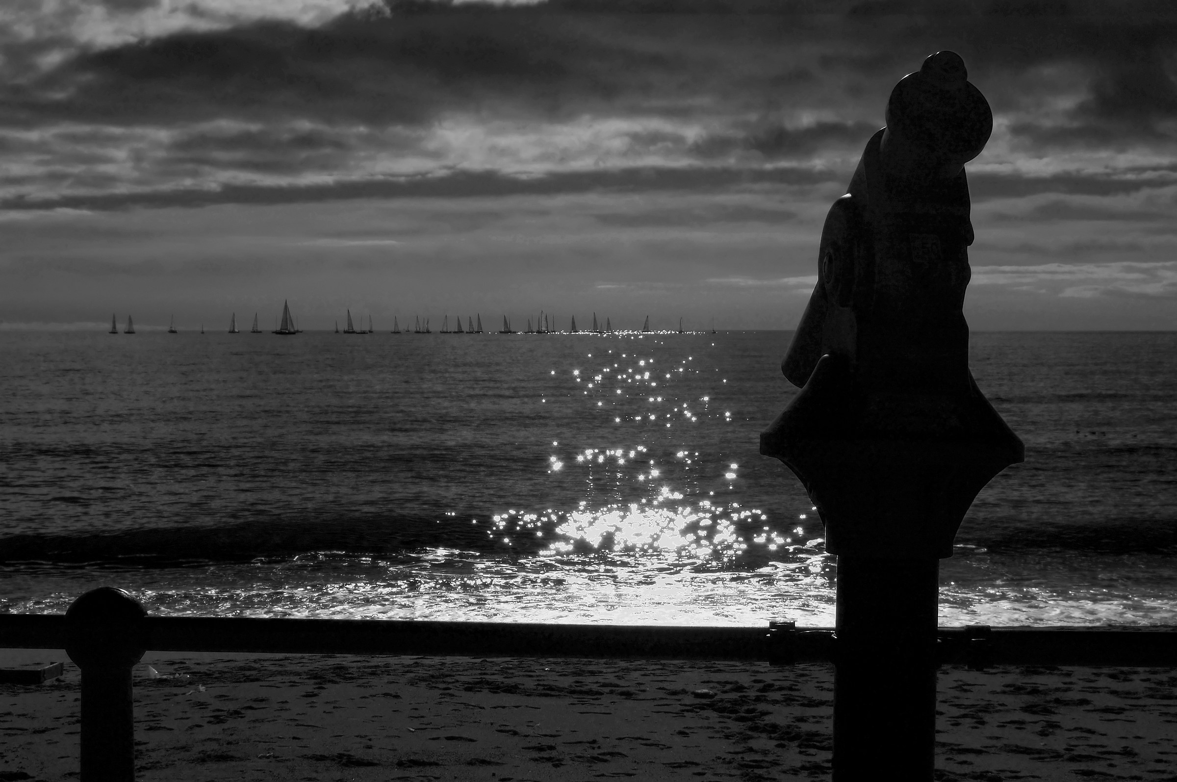 Regatta in the distance