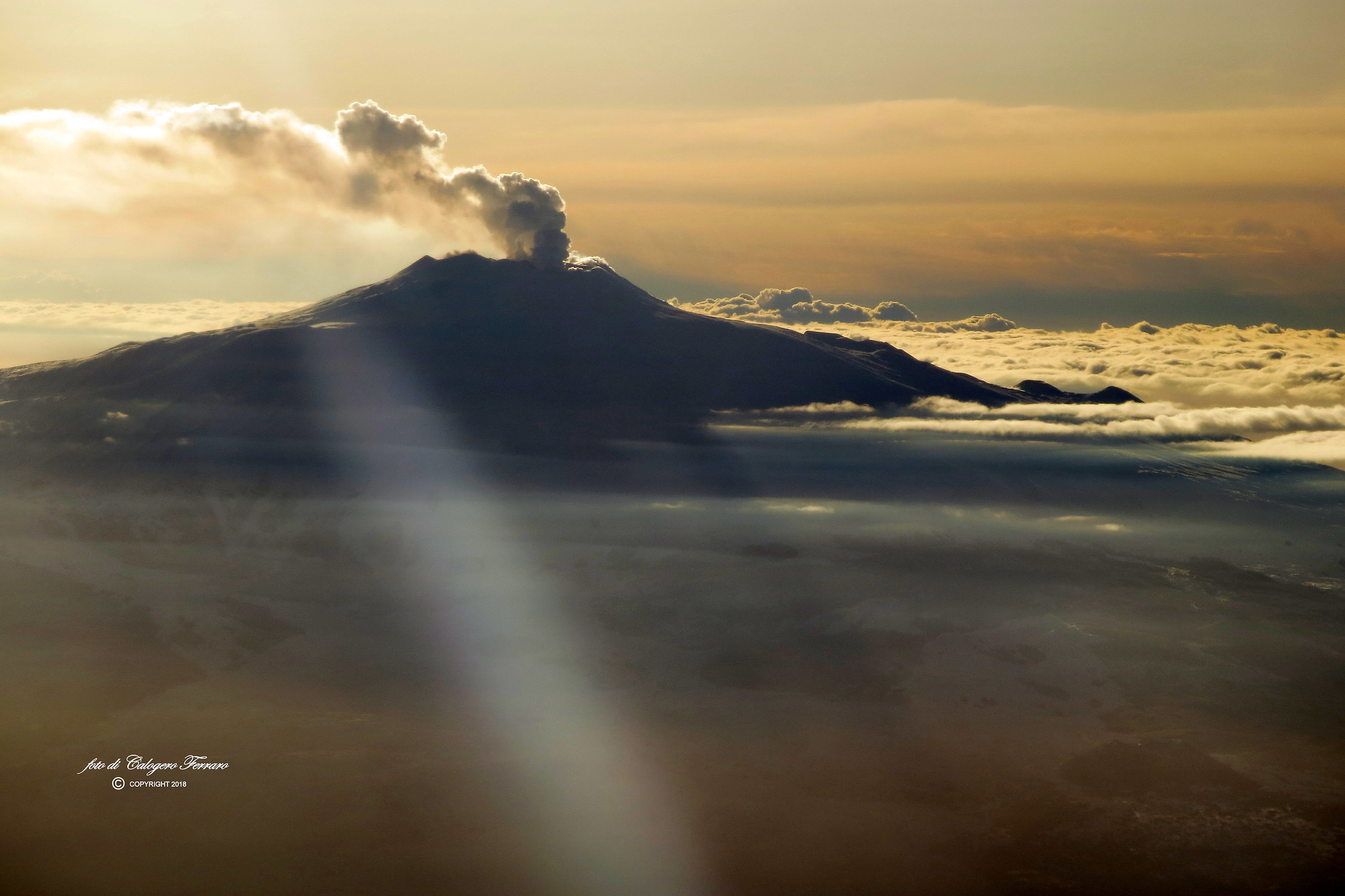 The Etna seen from the plane