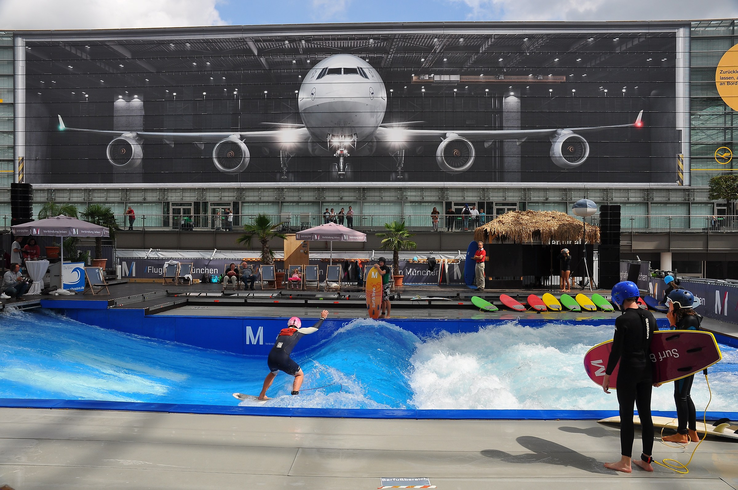 Surfing in Munich Airport