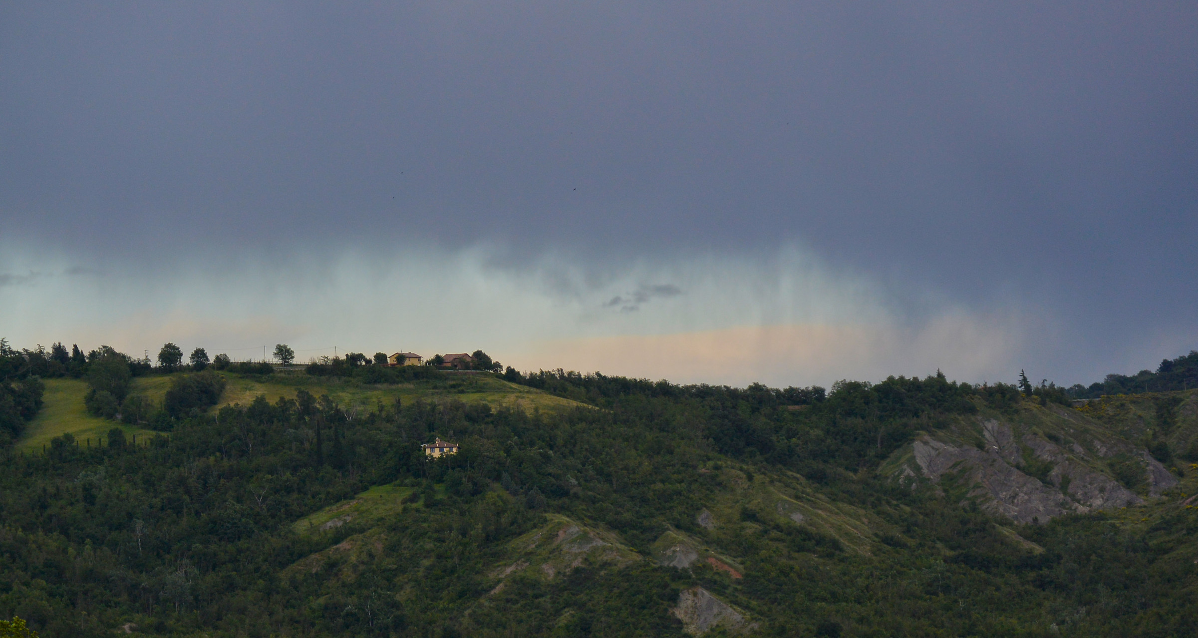 Piovasco sui calanchi