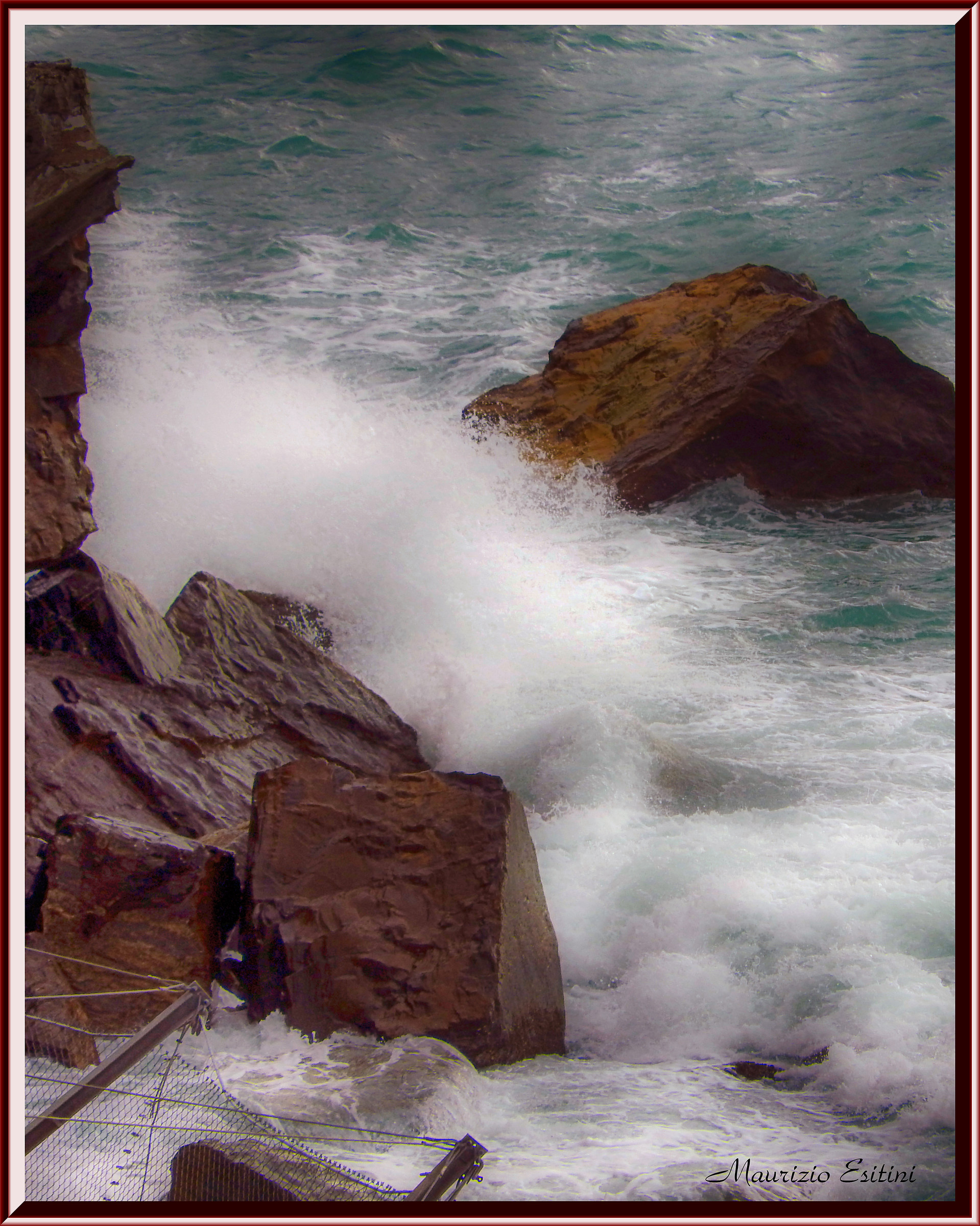Mareggiata a Camogli