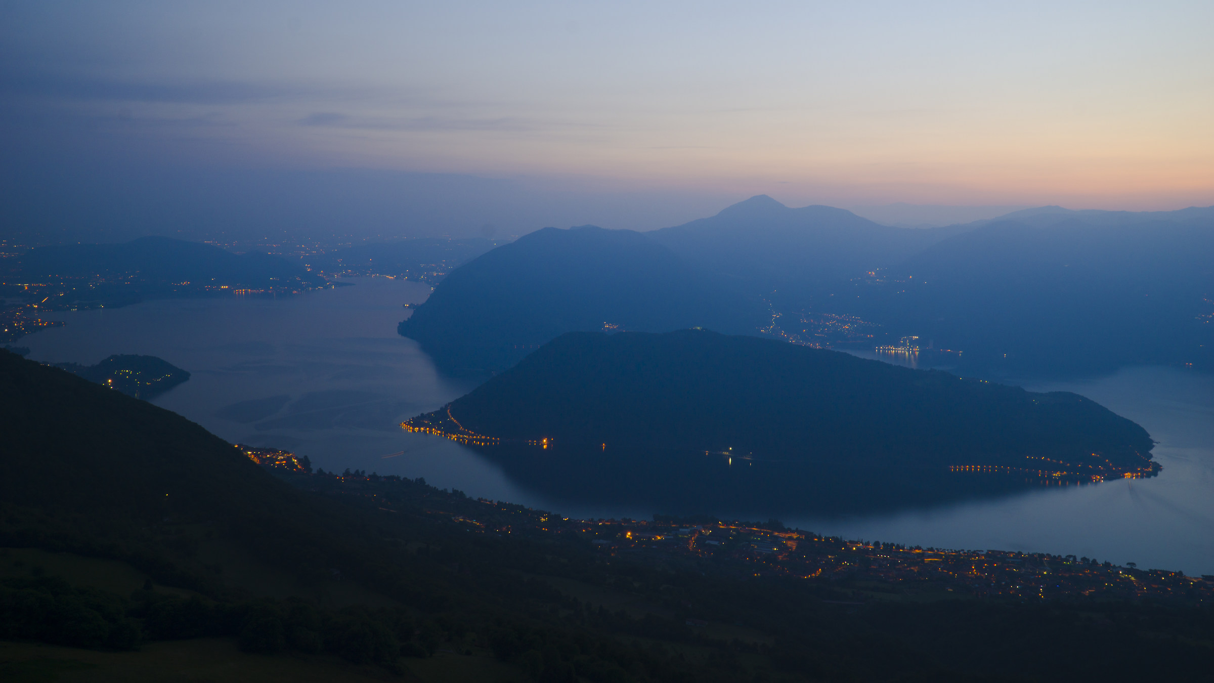 Down the sun on the Sebino