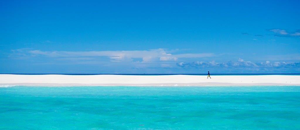 A few steps from the blue!