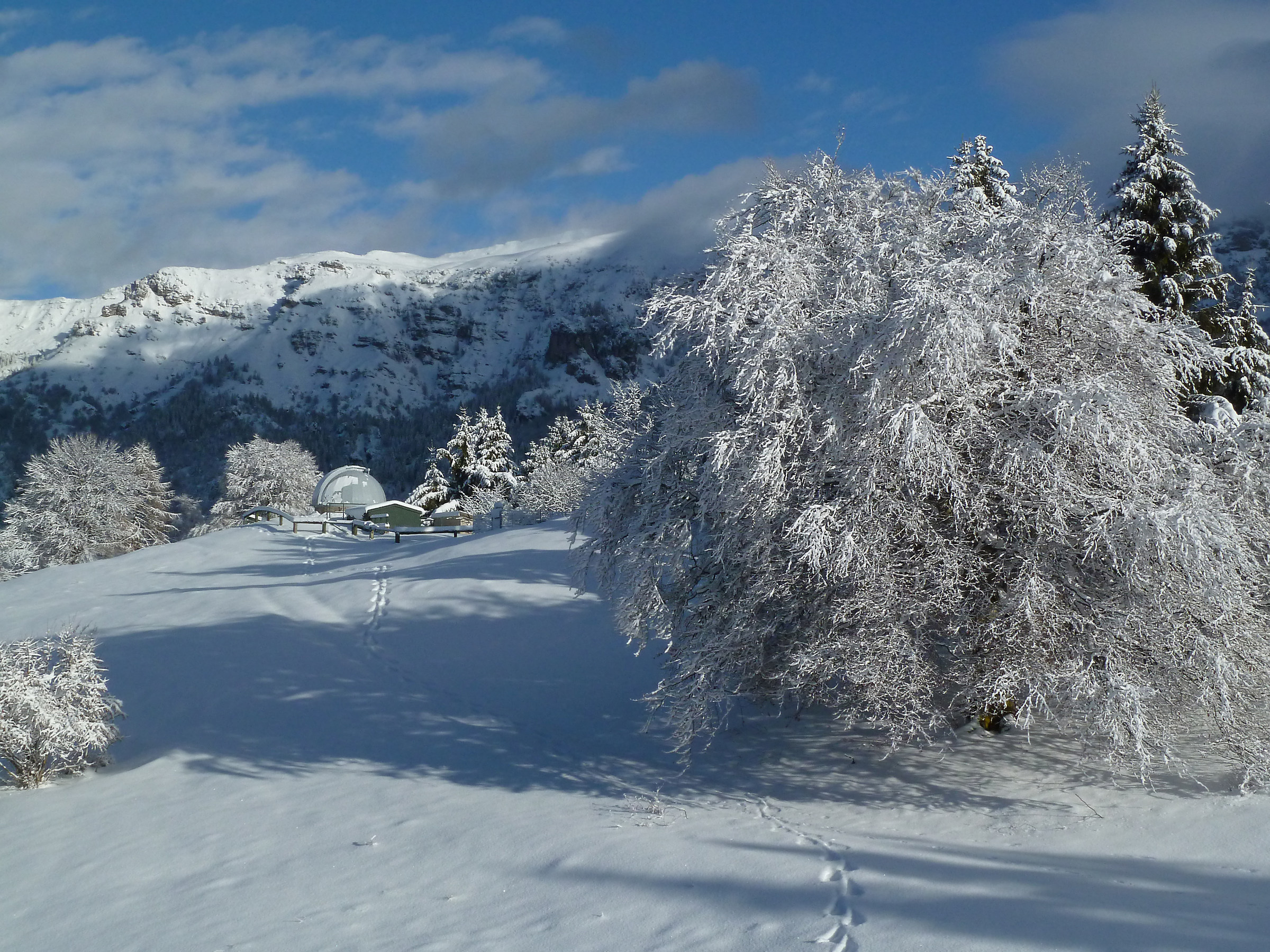 Inverno all'osservatorio Cima Rest
