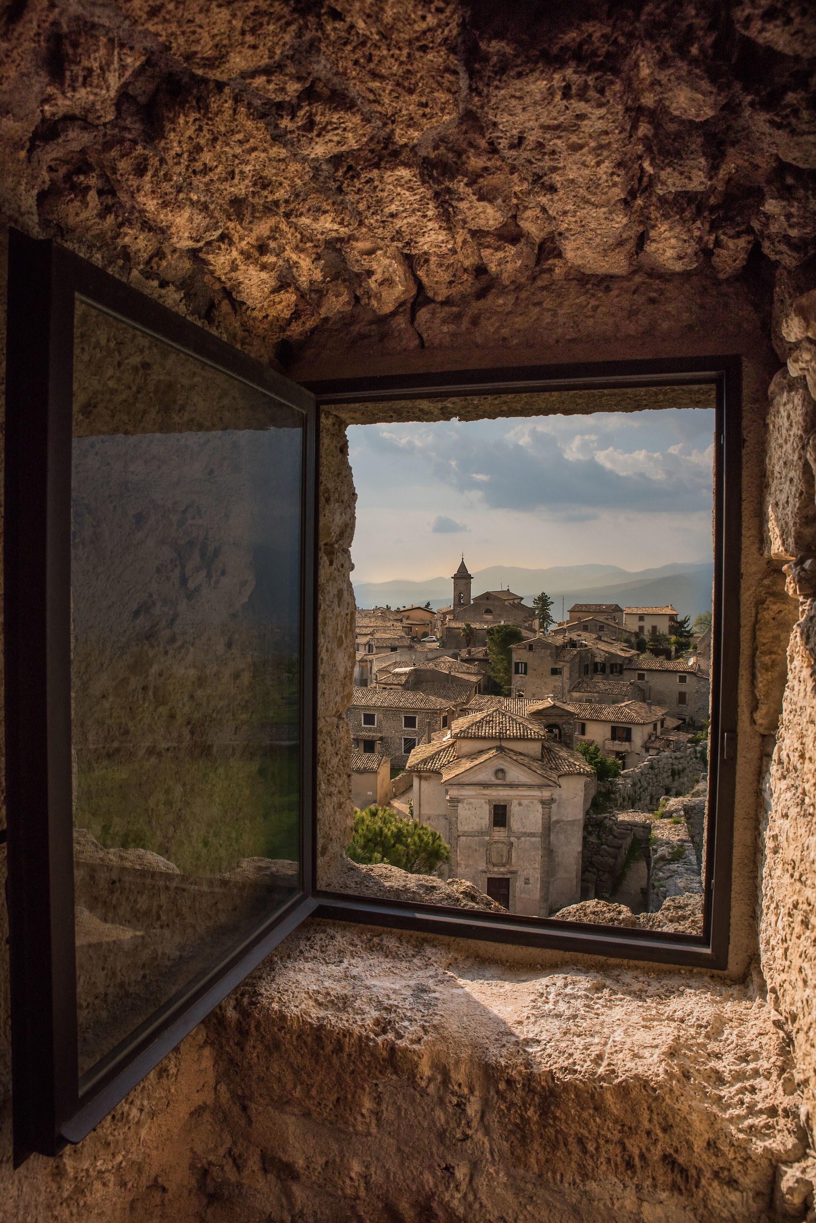 Glimpse of the Civitavecchia of the