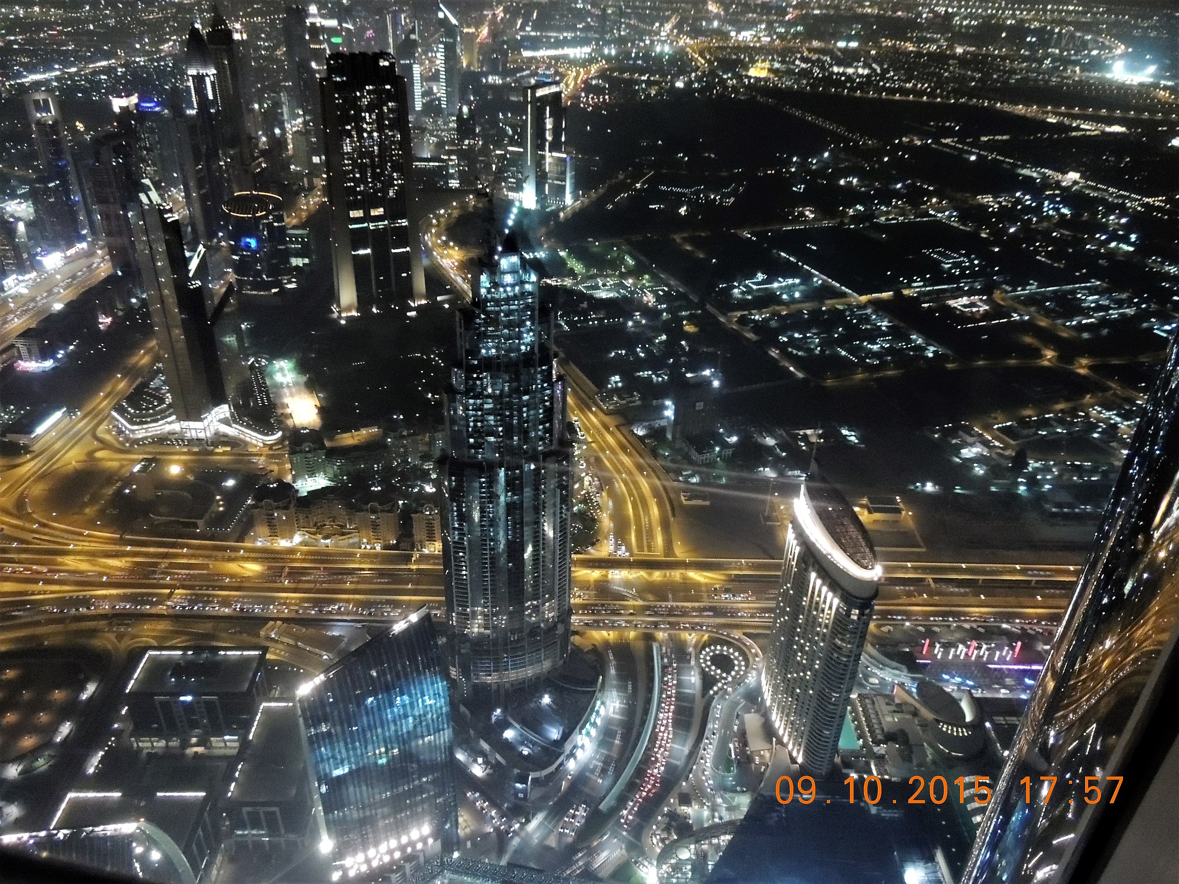 on the skyscraper in dubai