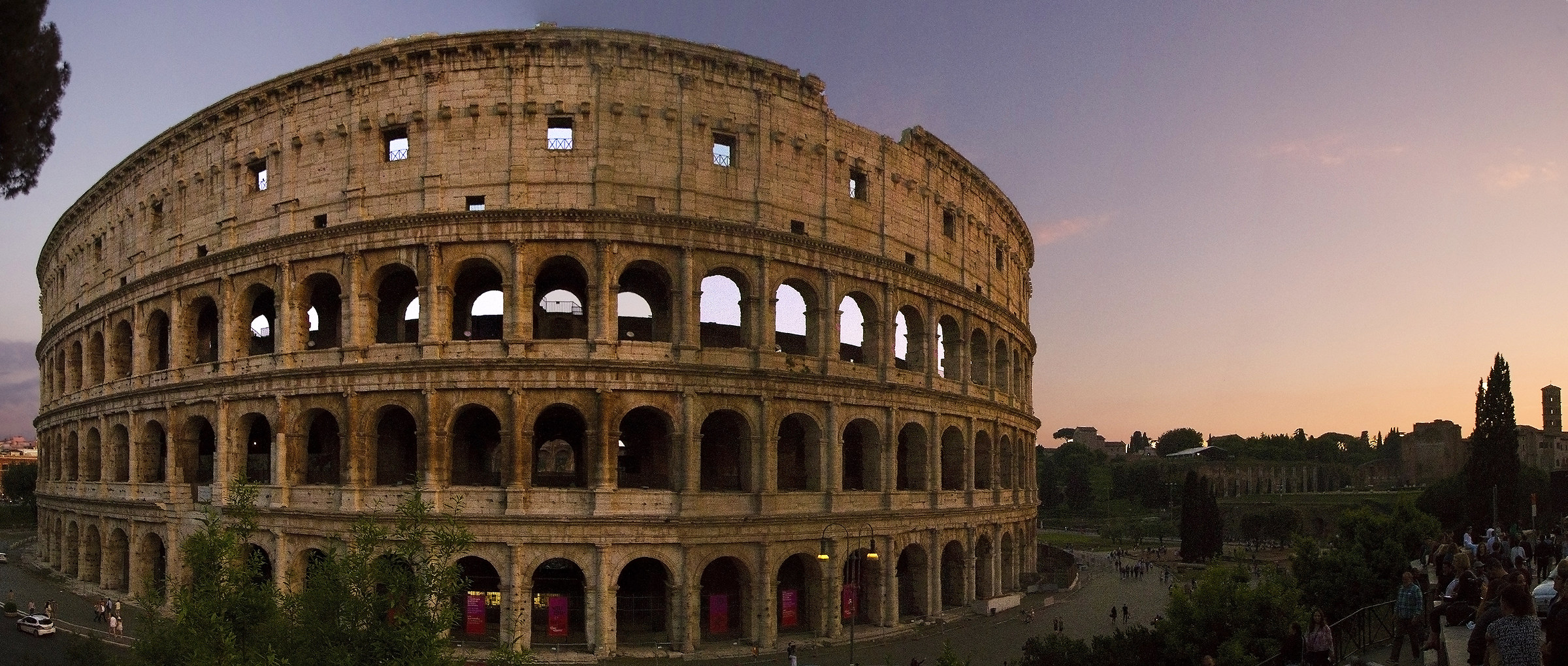 Colosseum at sunset
