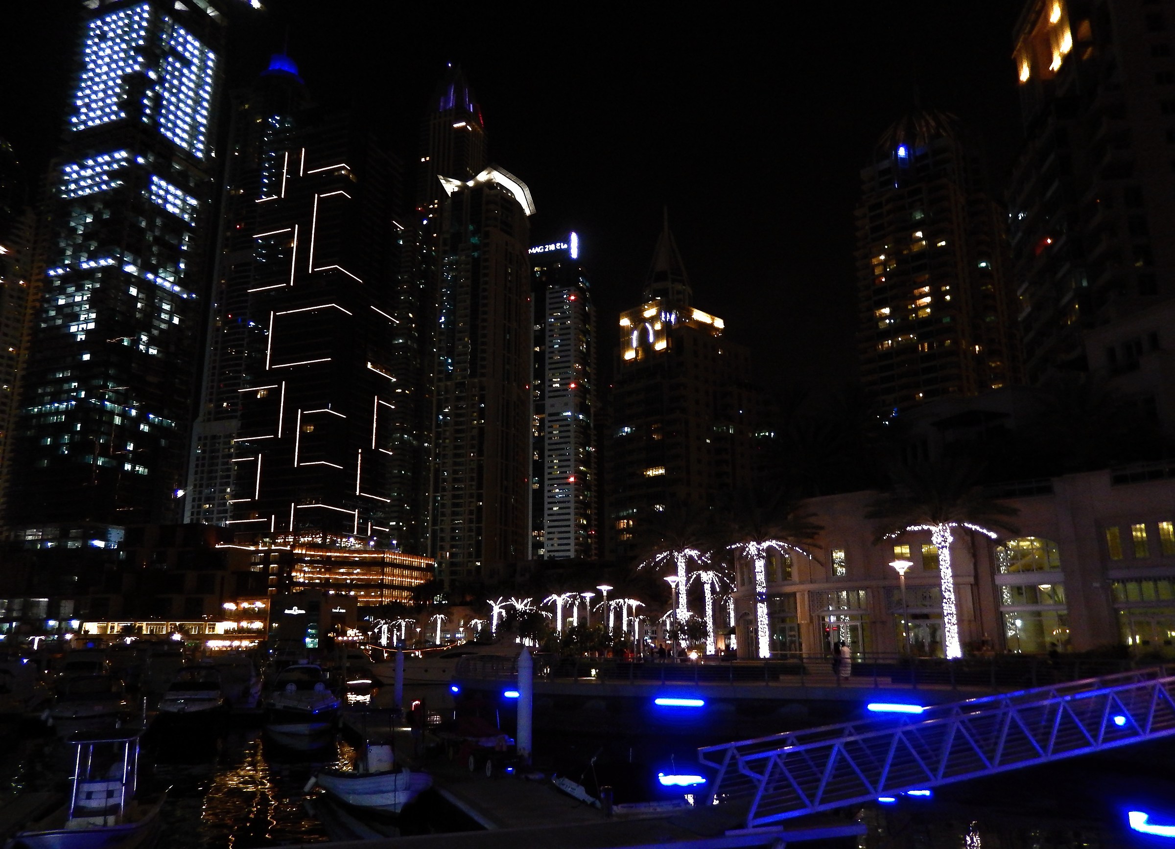 Dubai Marina by night