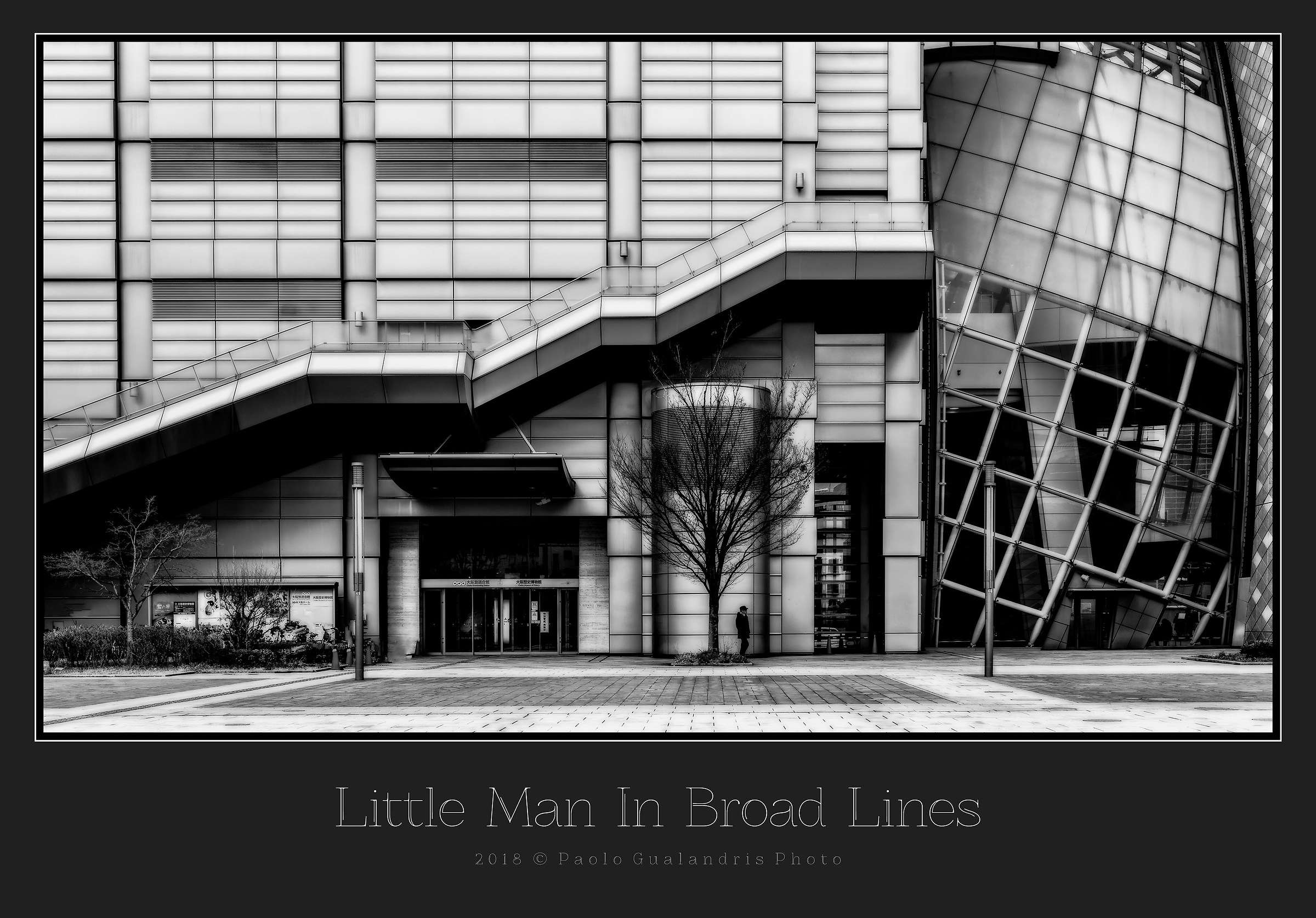 Little Man In Broad Lines