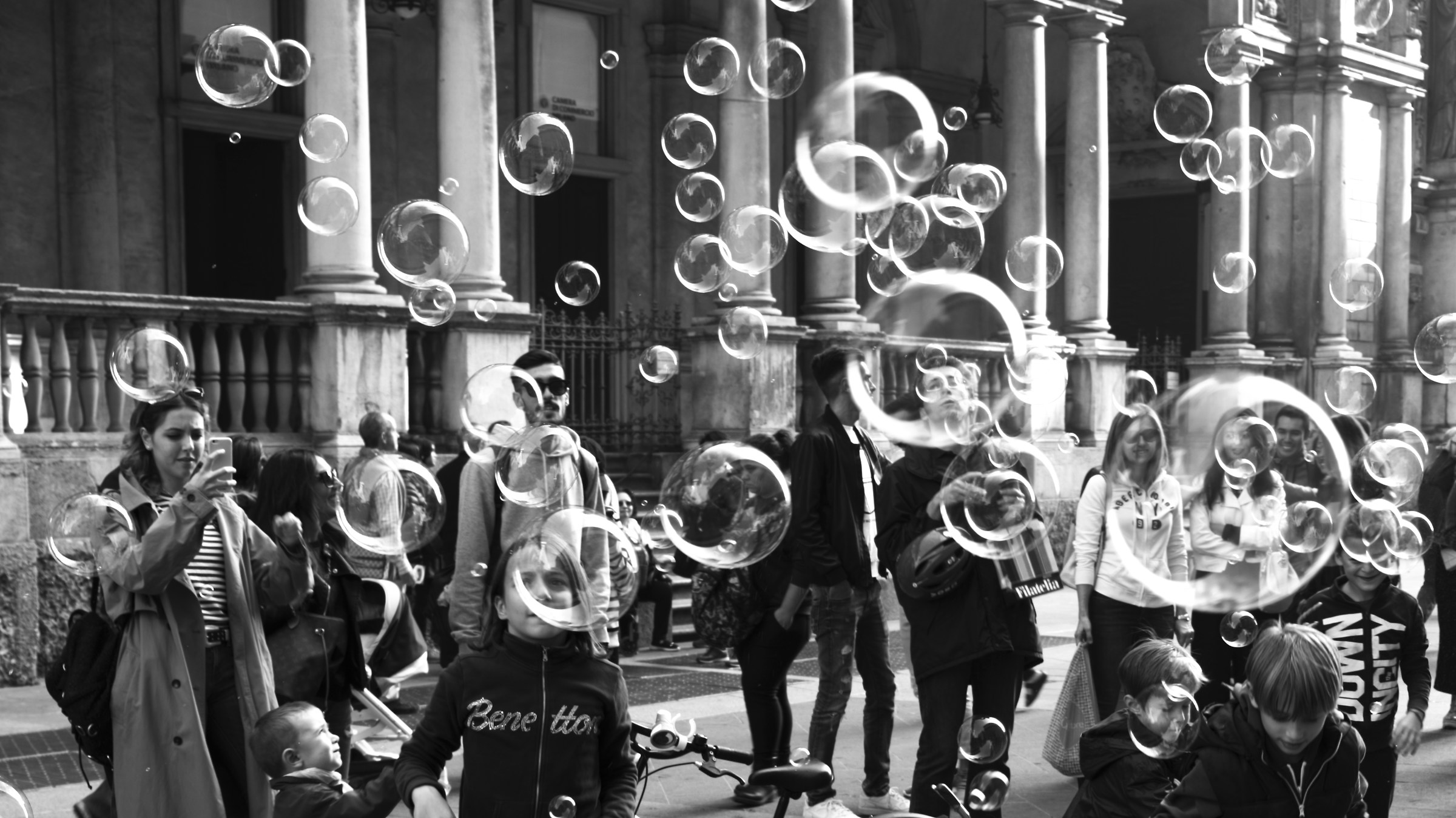 How beautiful the bubbles...