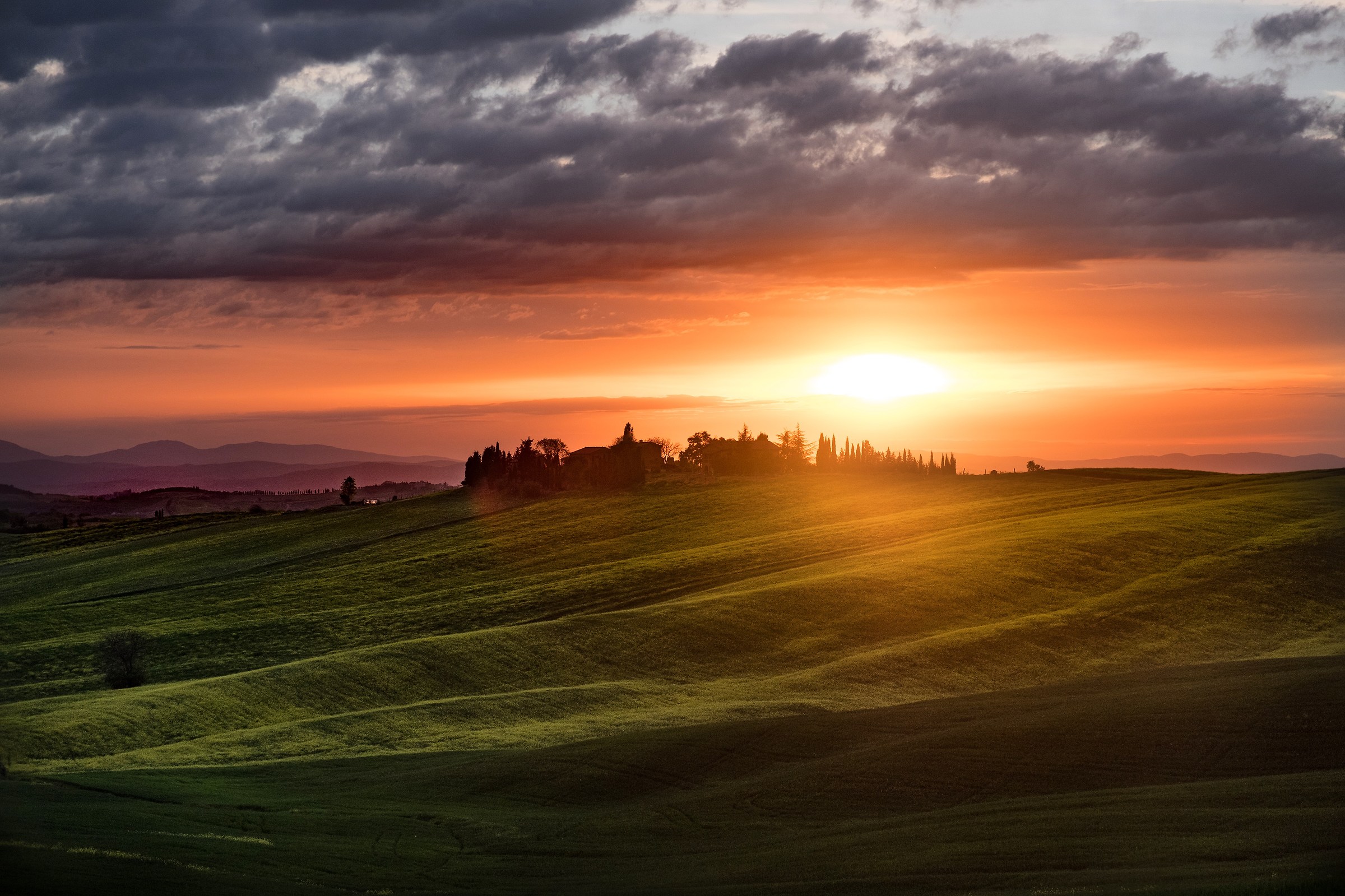 Tramonti in val d'orcia