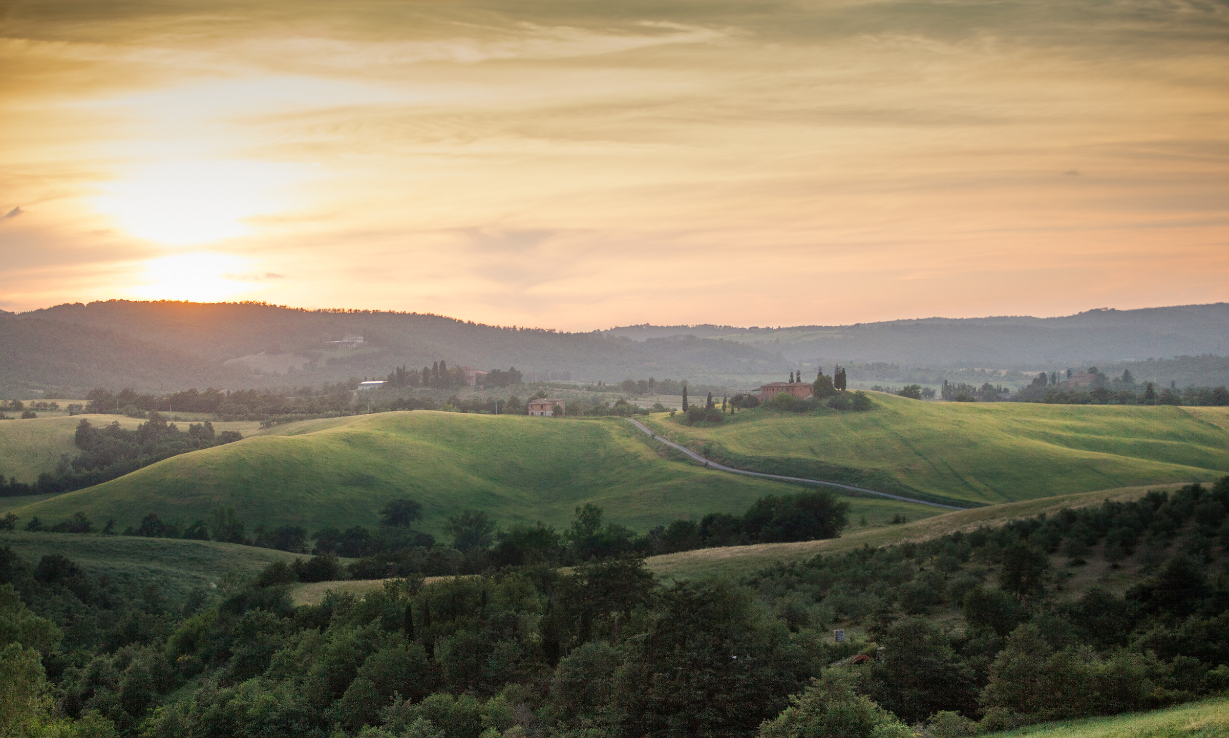 Tramonto a San Quirico, Siena