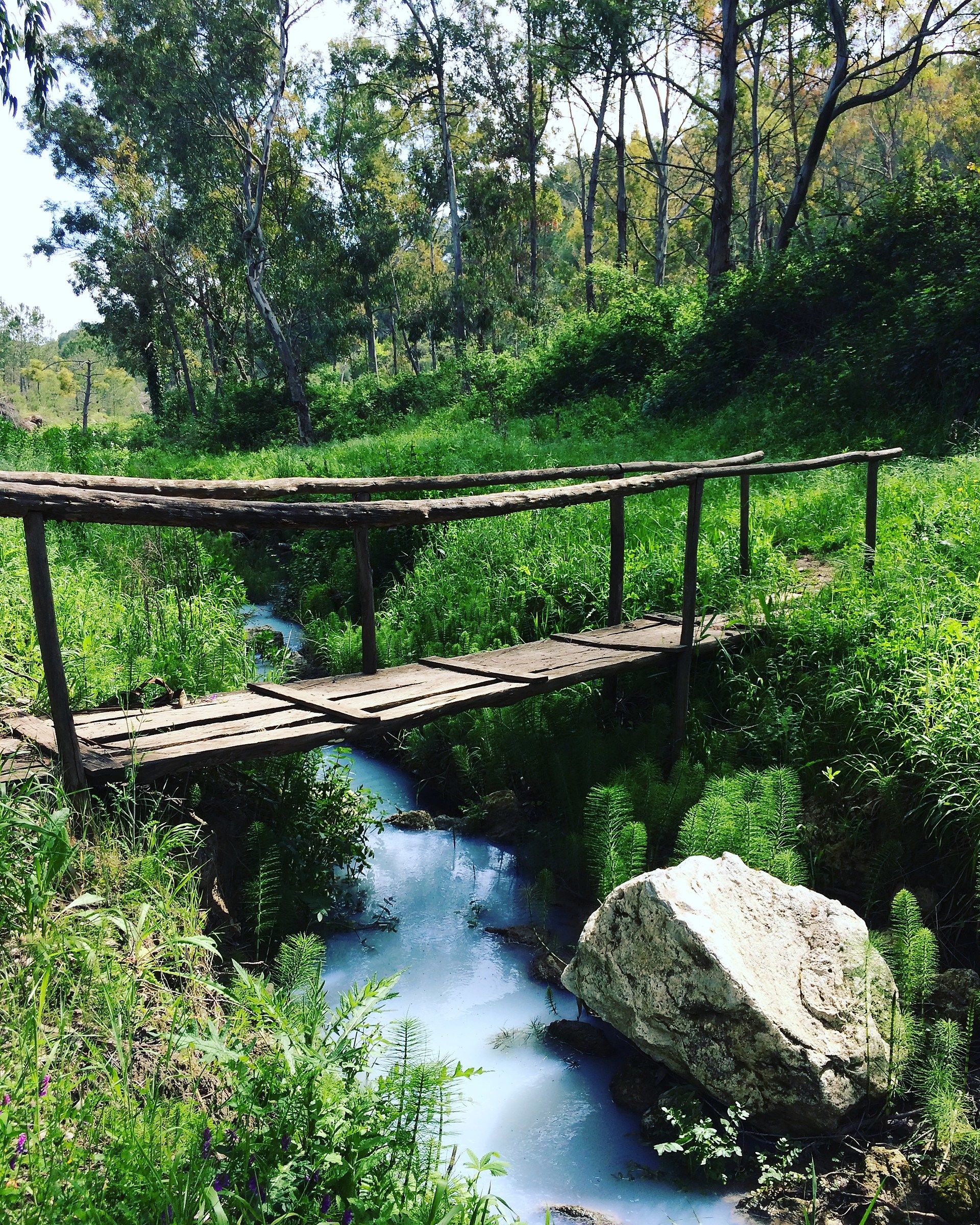 Bridge over the river of sulphurous waters