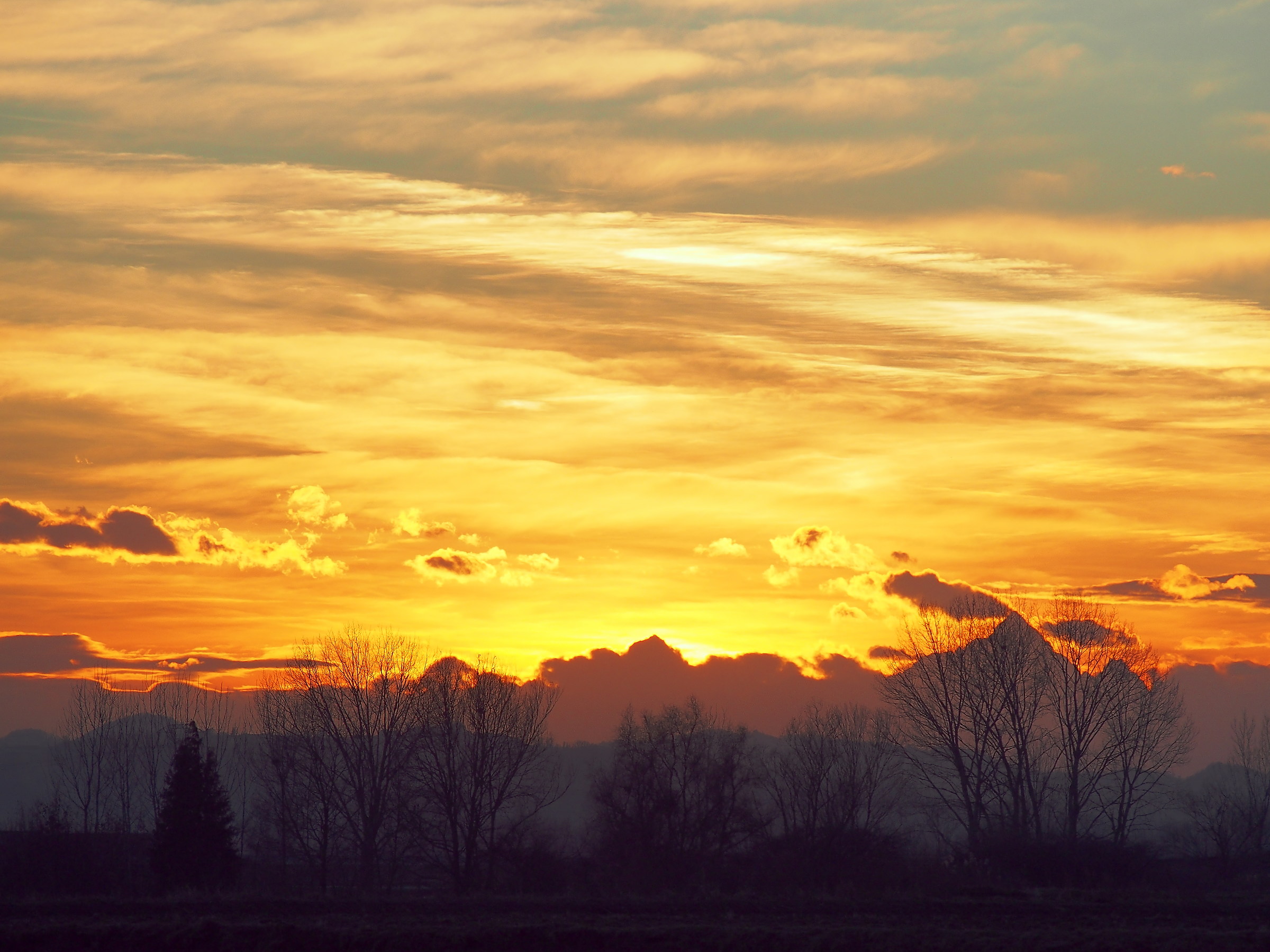 Tramonto lungo il Sesia