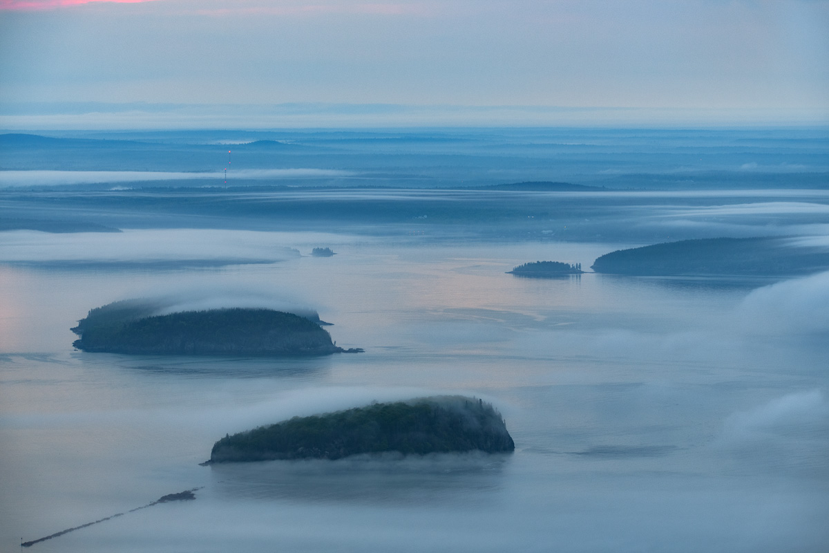 Misty Sunrise, Cadillac Mt, Acadia NP, Maine