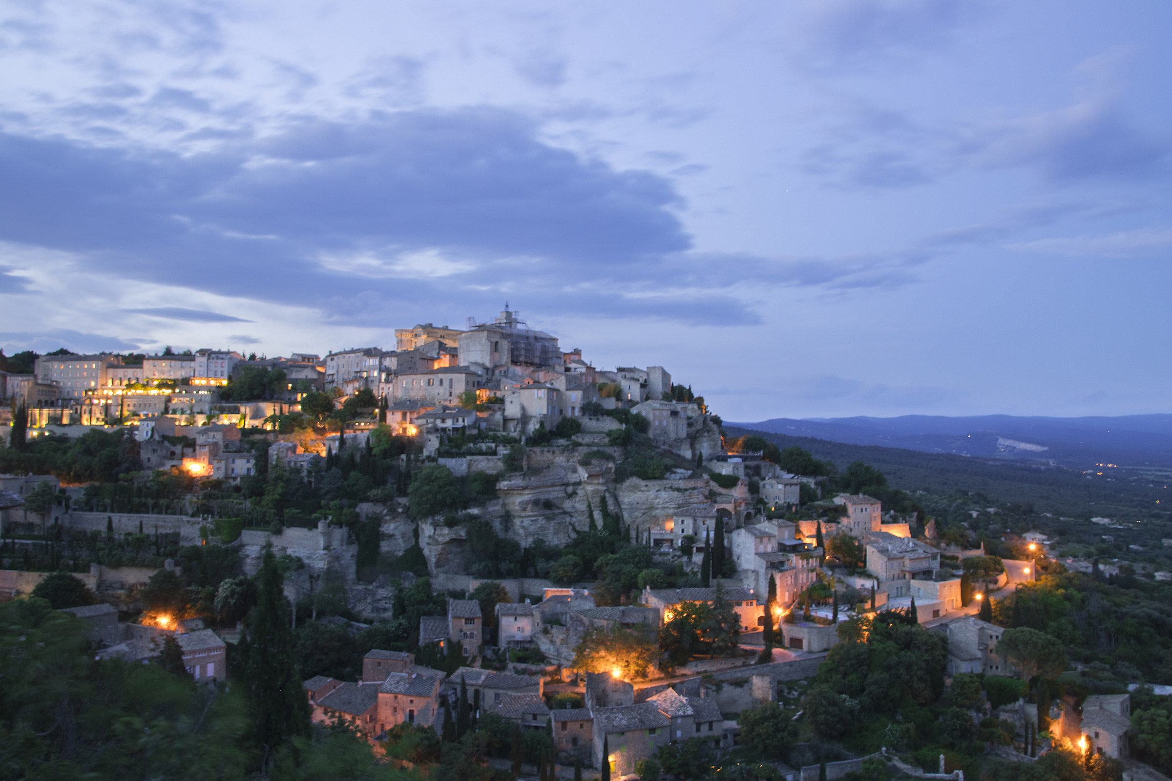 The beautiful landscape of Gordes