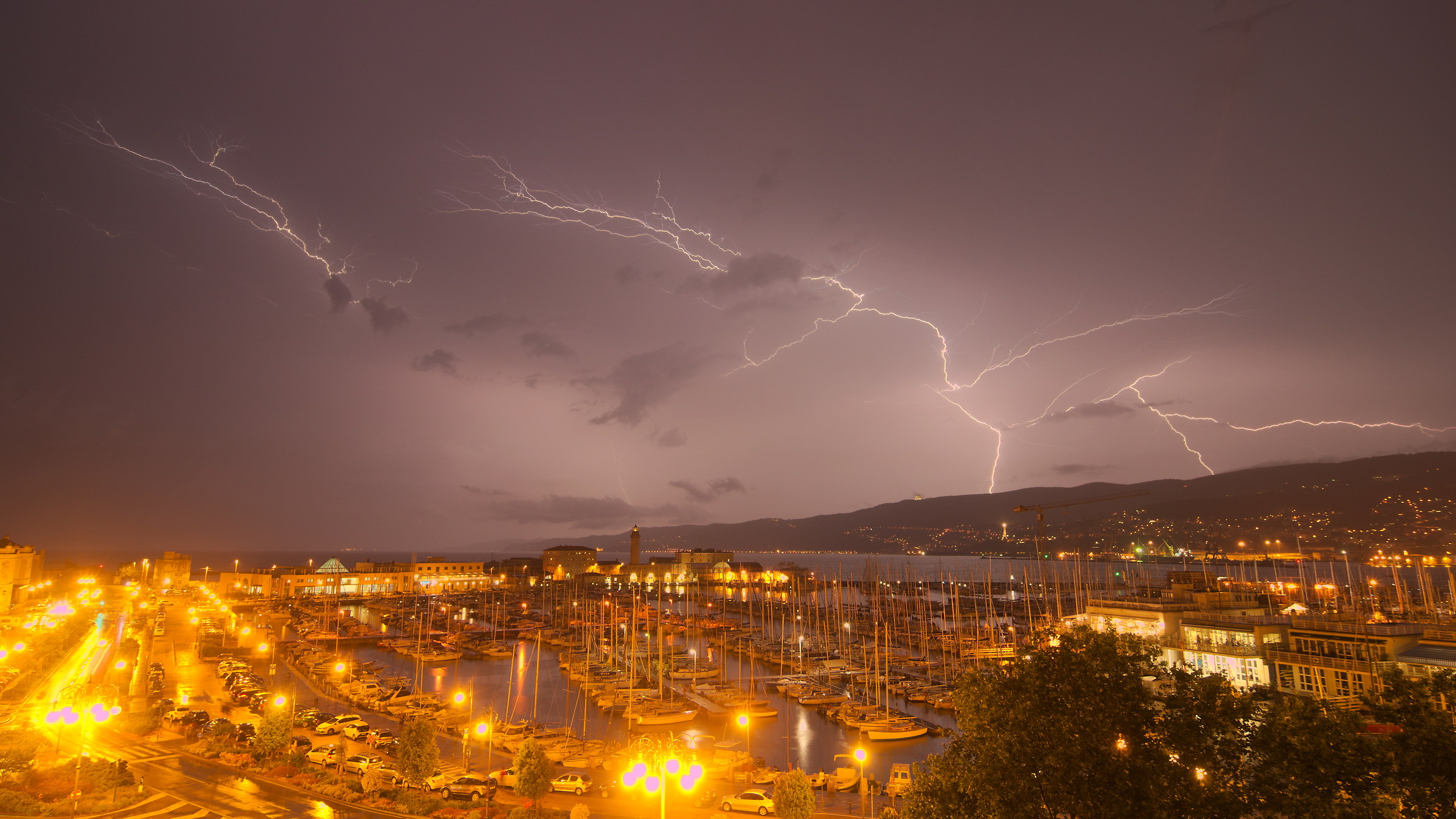 tempesta di fulmini 08/07/2018-Trieste