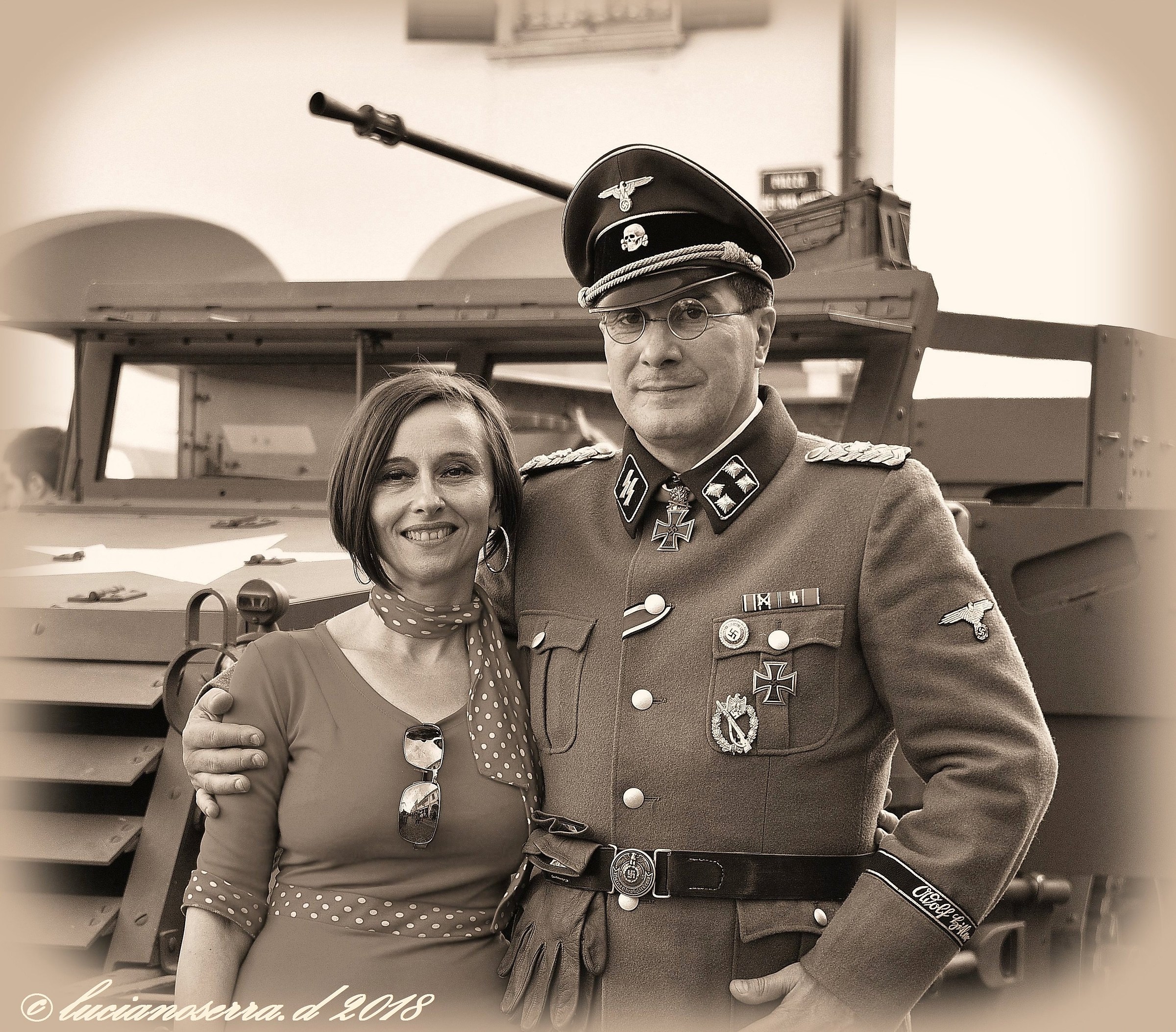 Figuranti con divise militari della II Guerra Mondiale