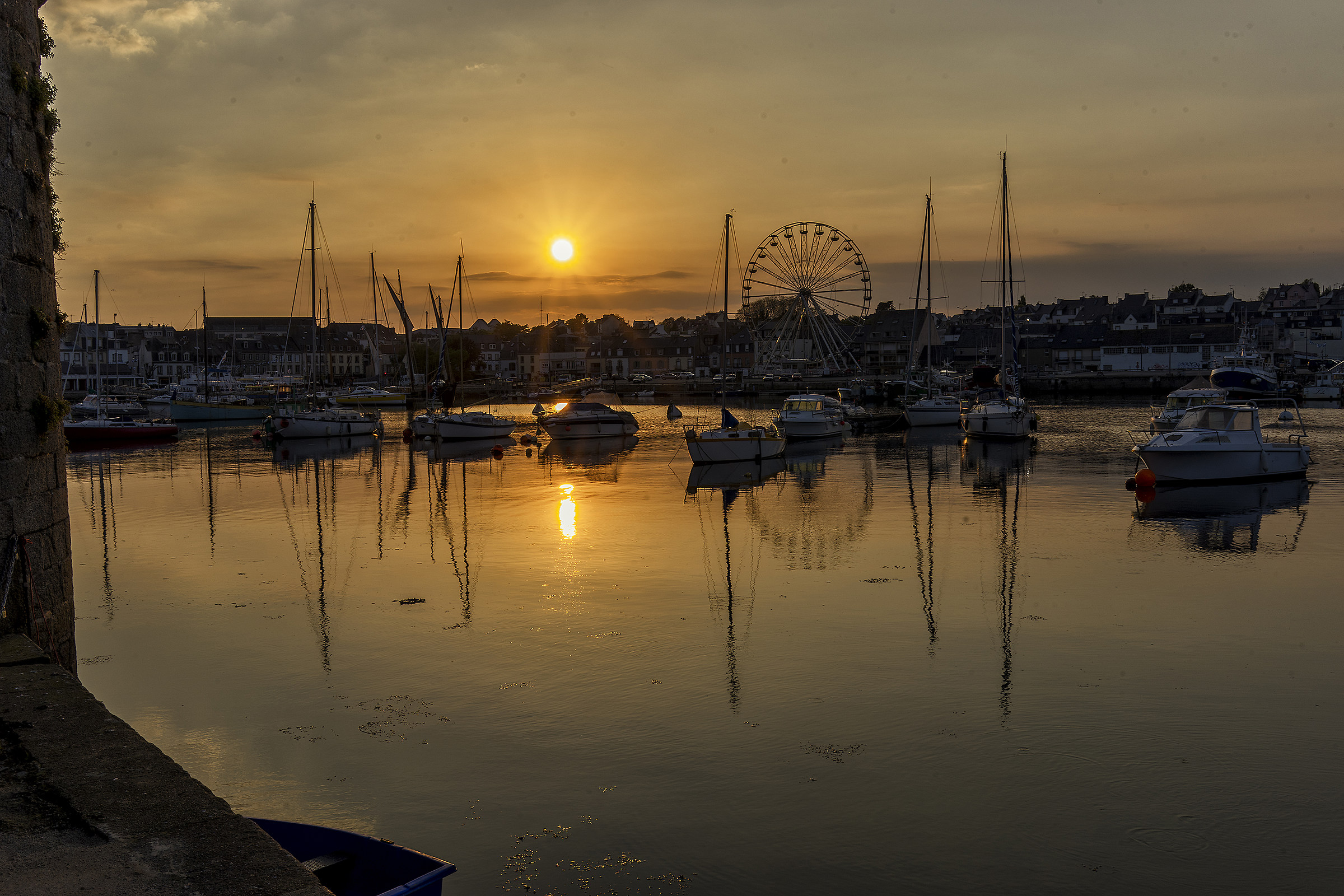 Sunset at Concarneau
