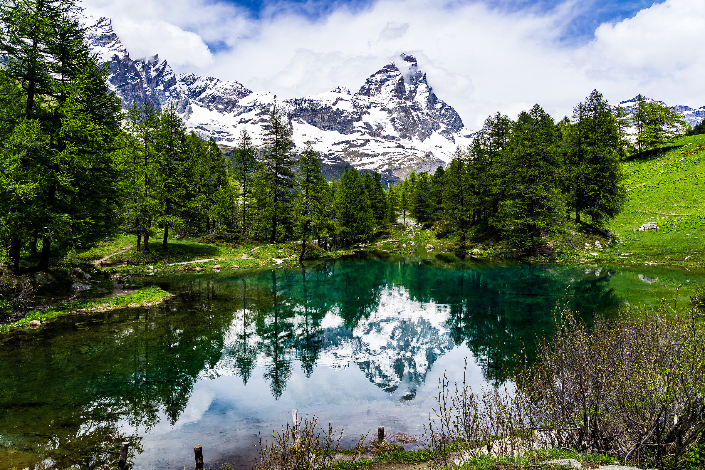Blue Lake and the Matterhorn