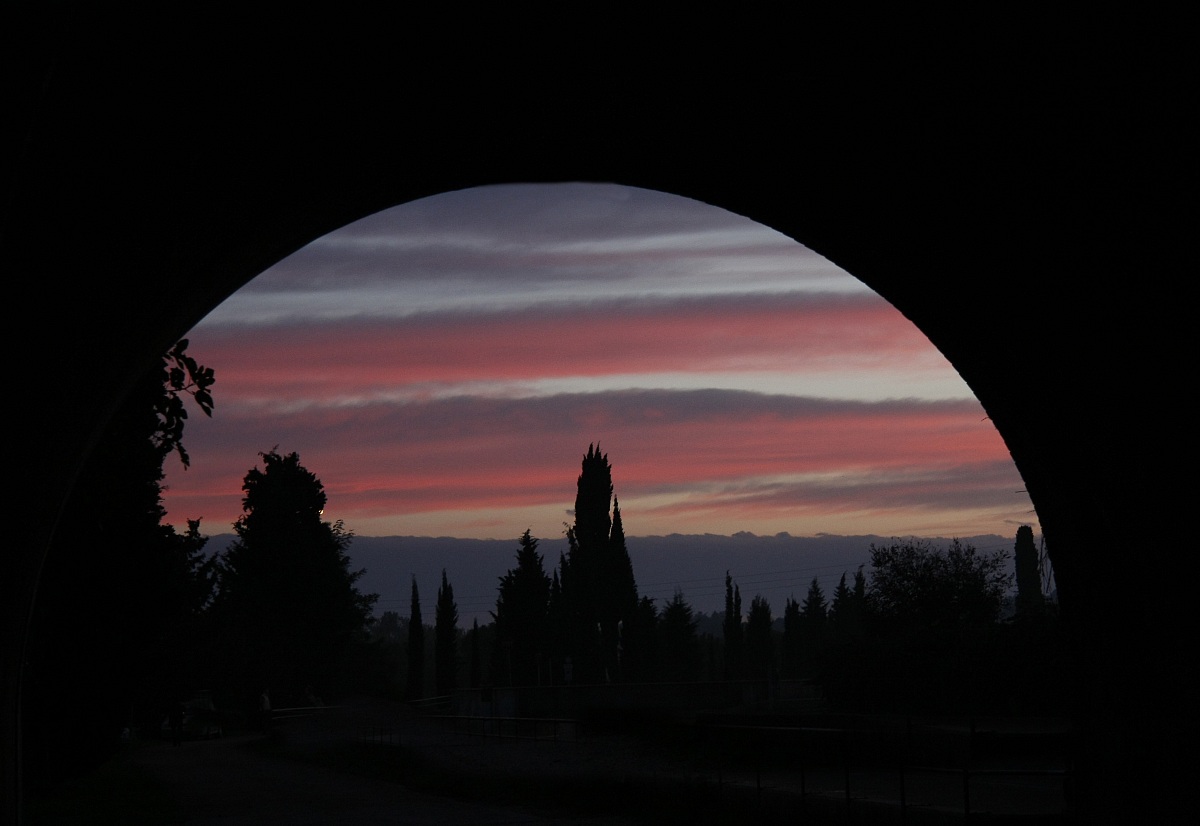 tramonto a borghetto