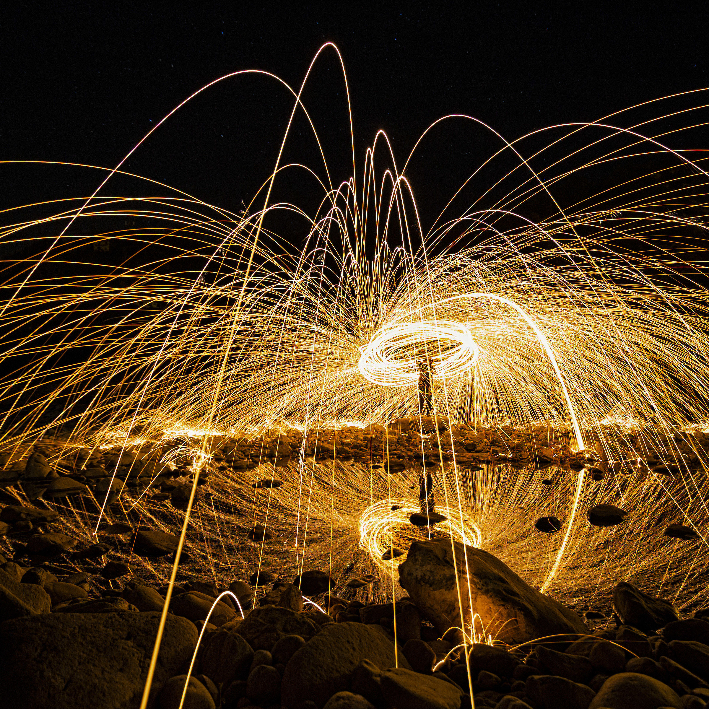 Steel wool sul fiume