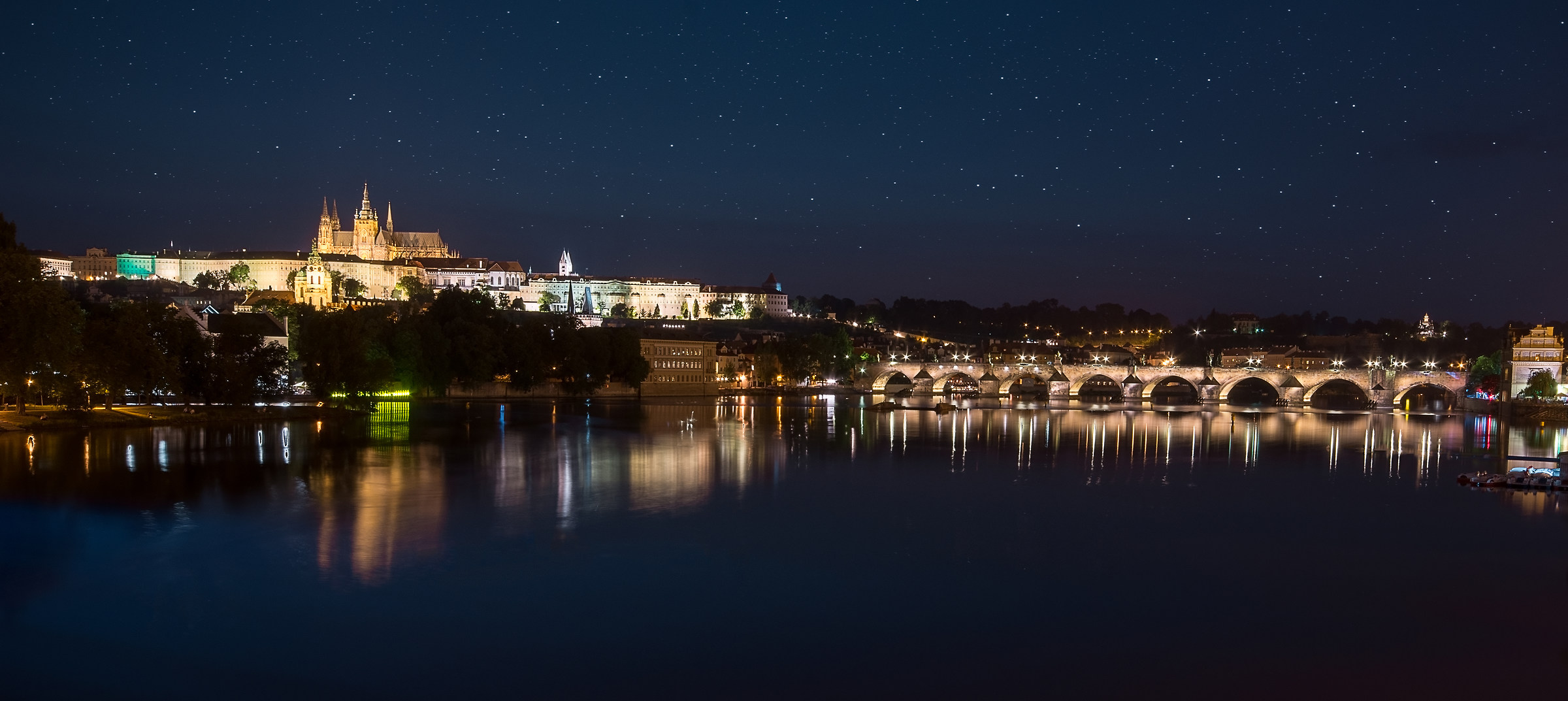 Prague by night