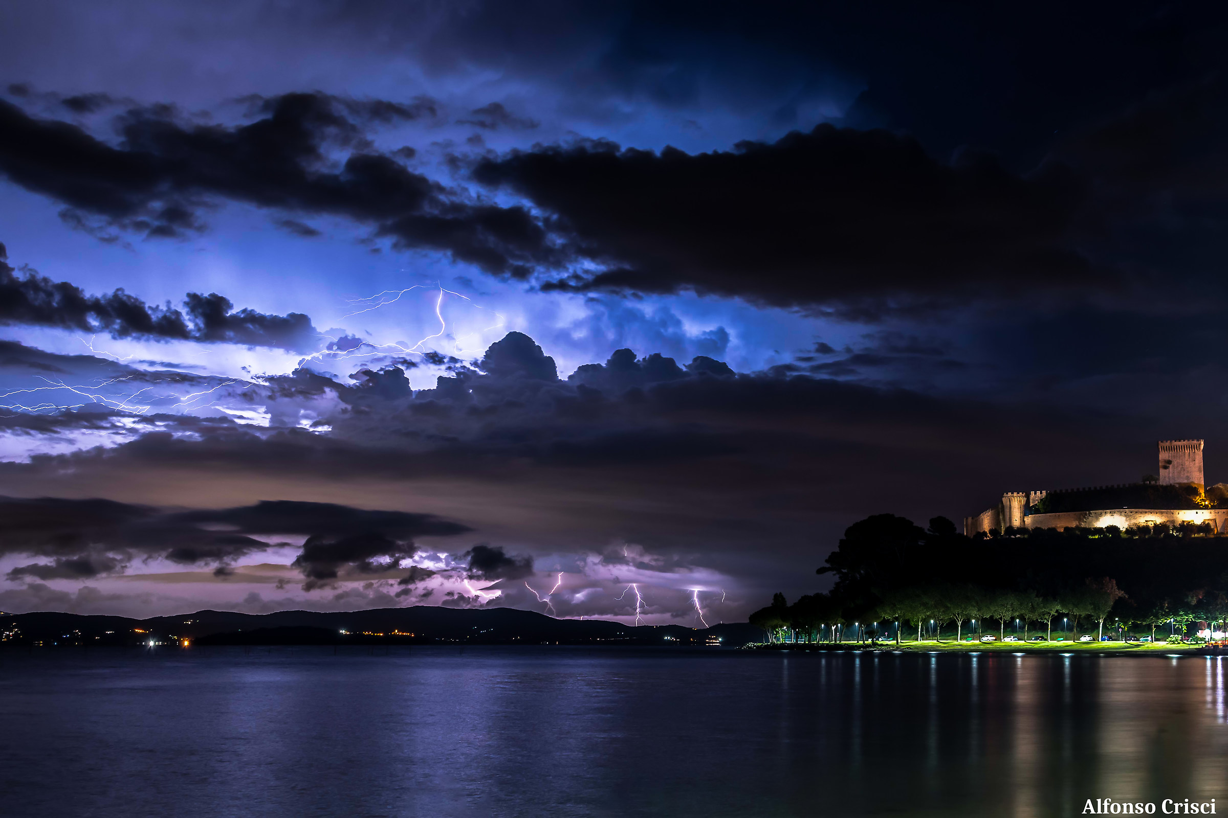 Fulmini a Castiglione del lago