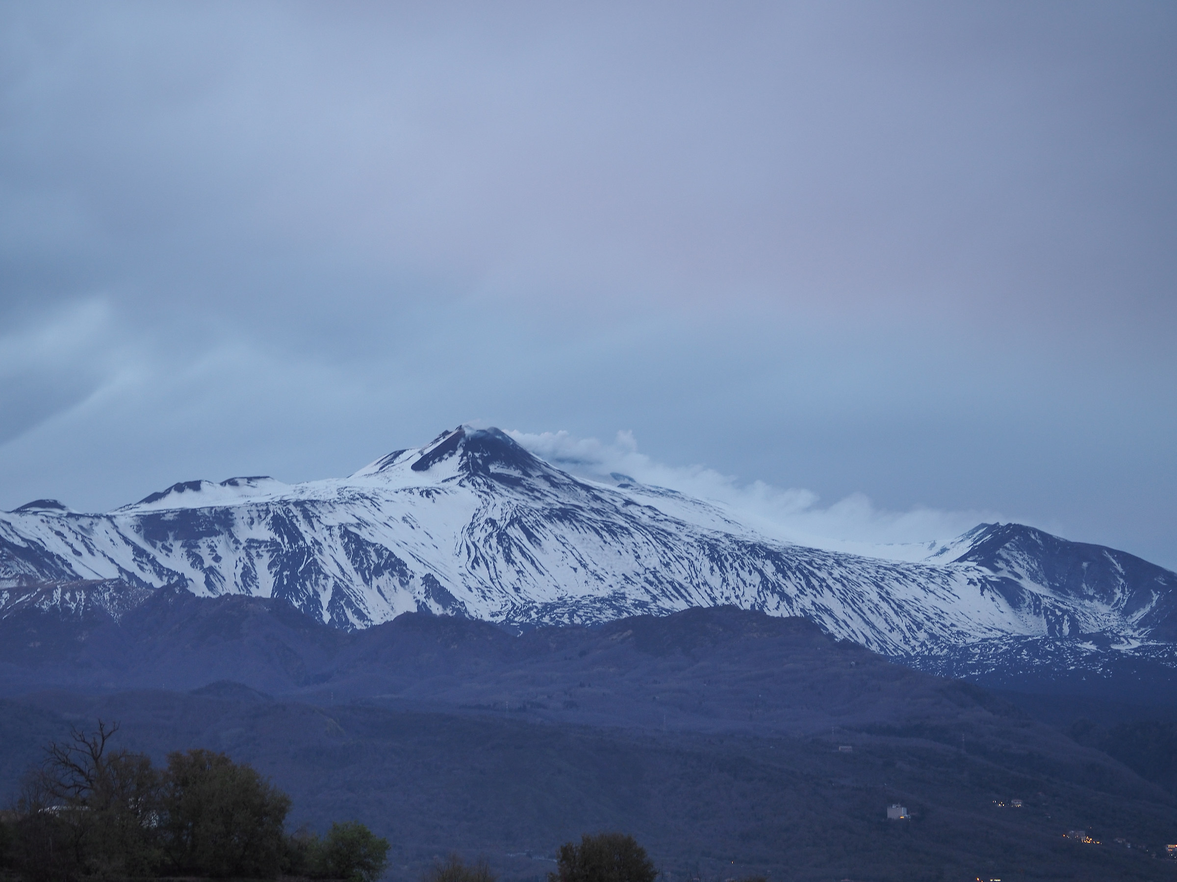 Etna at dusk