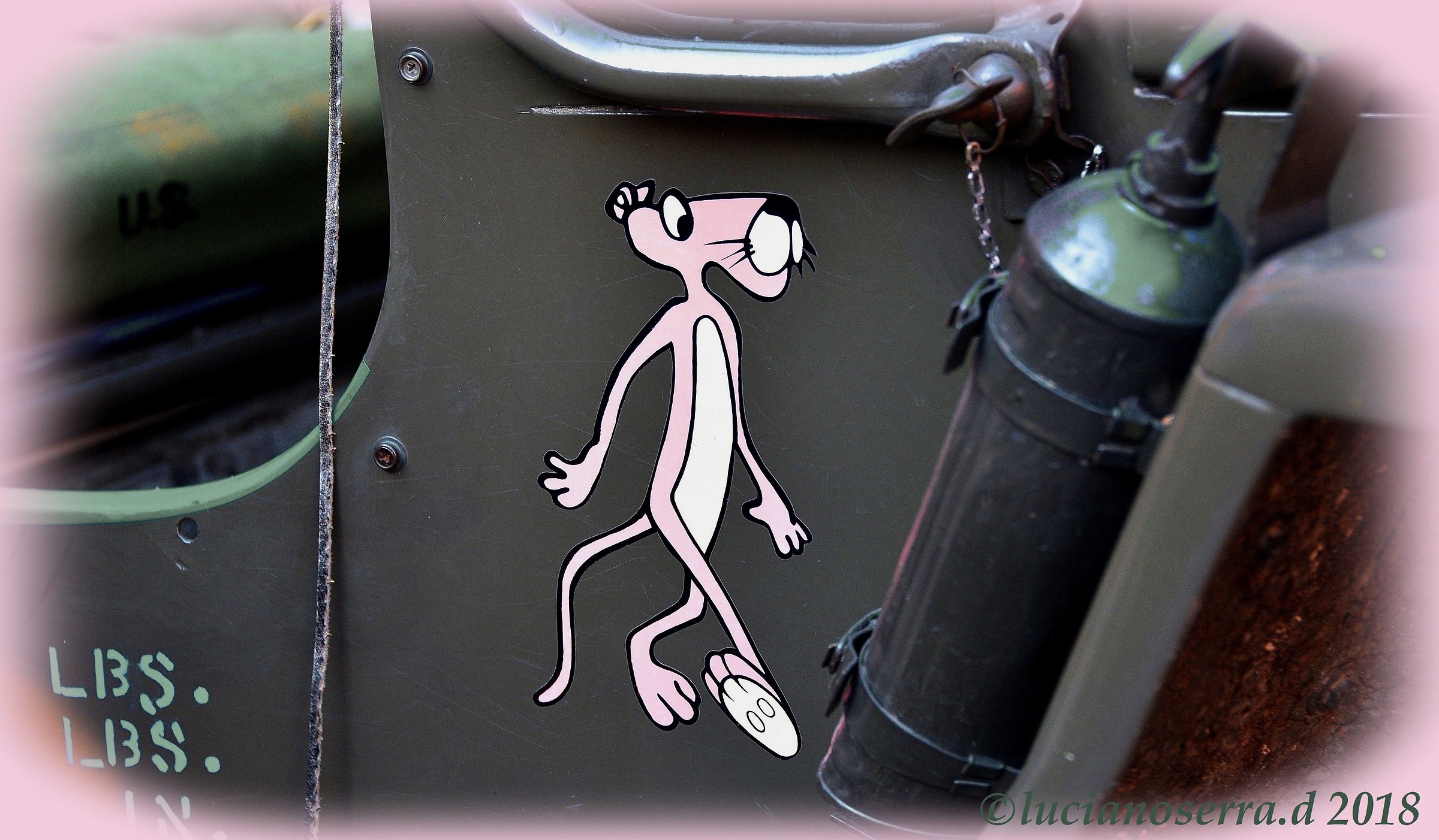 Pink panther... sulla fiancata della Willys MB