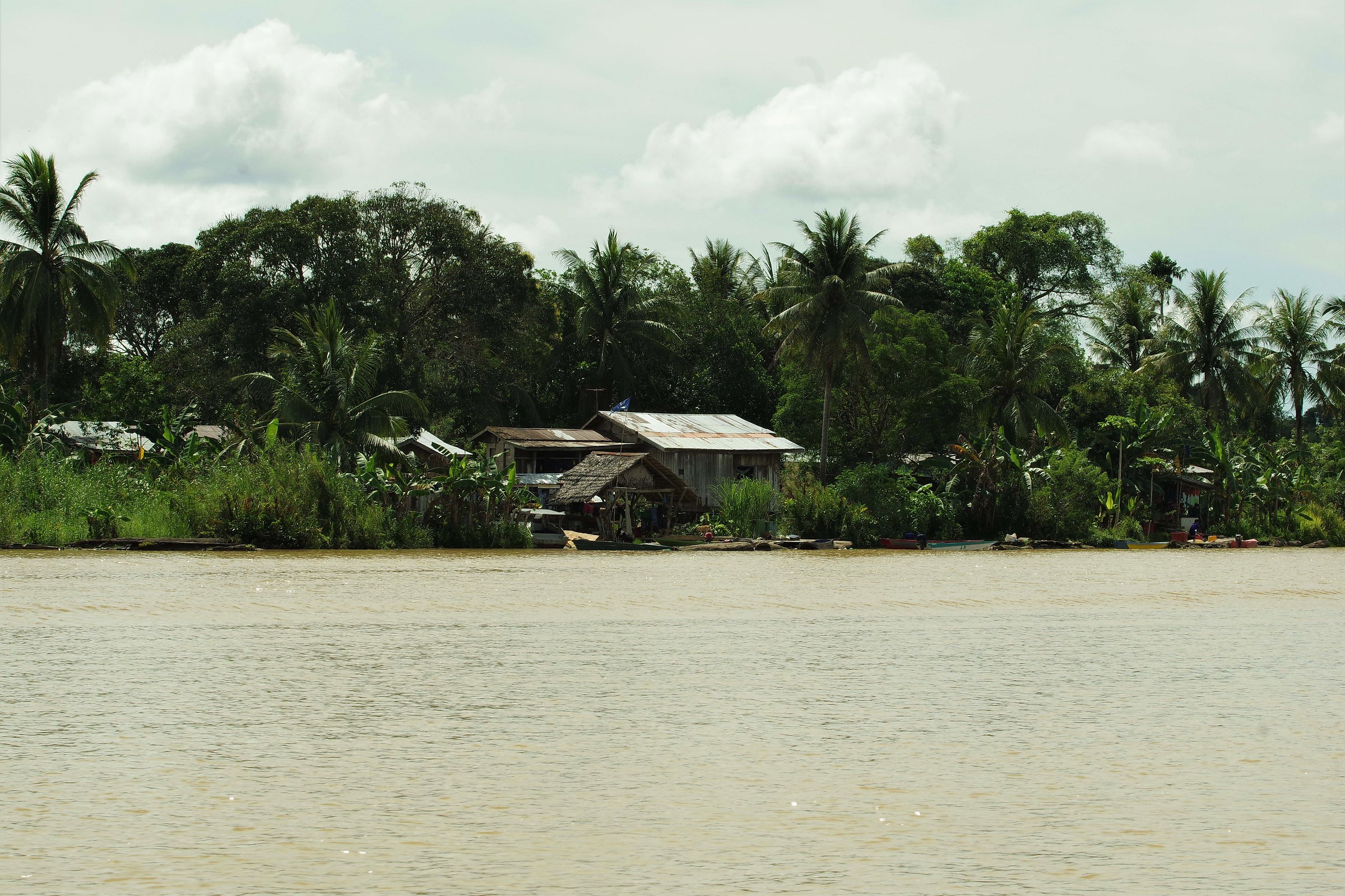 Villages on the river Kinabatangan