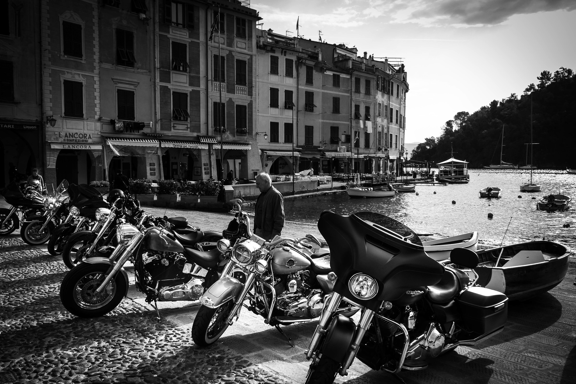 Bikers in Portofino