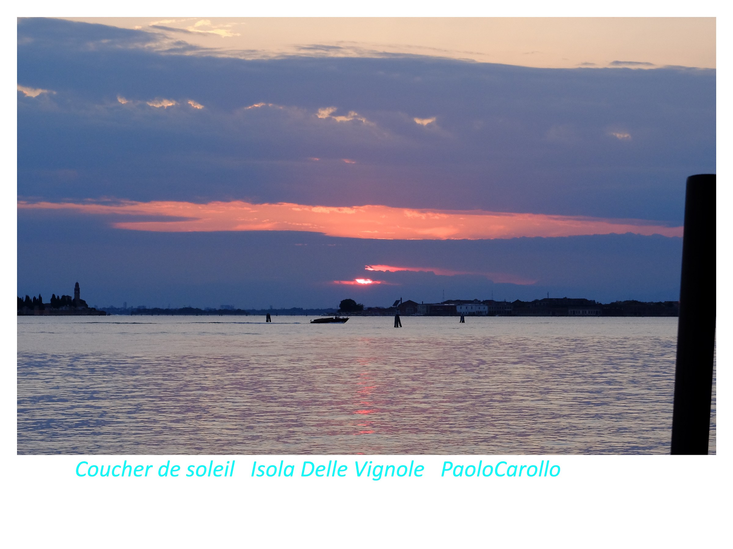 Sunset Venice Lagoon Island of Vignole