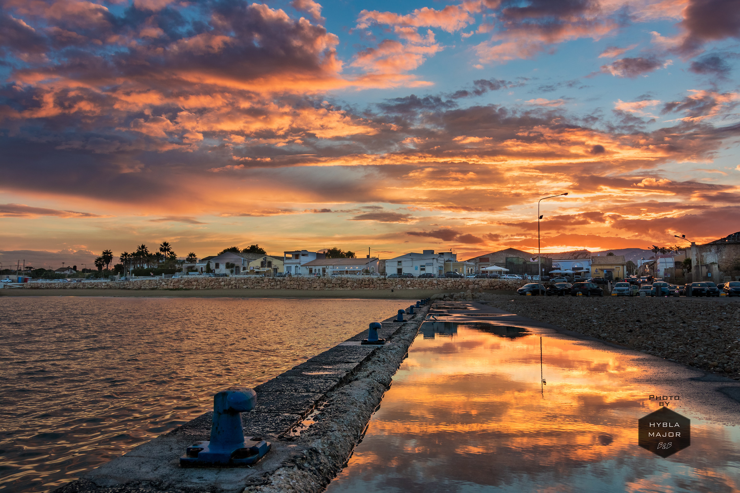 Reflections at sunset